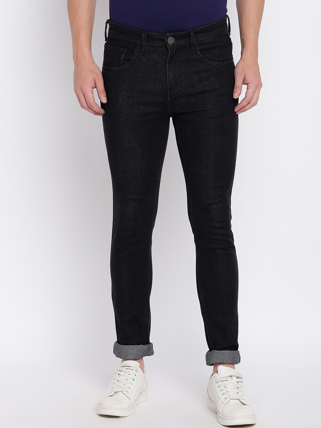 

abof Men Black Skinny Fit Jeans