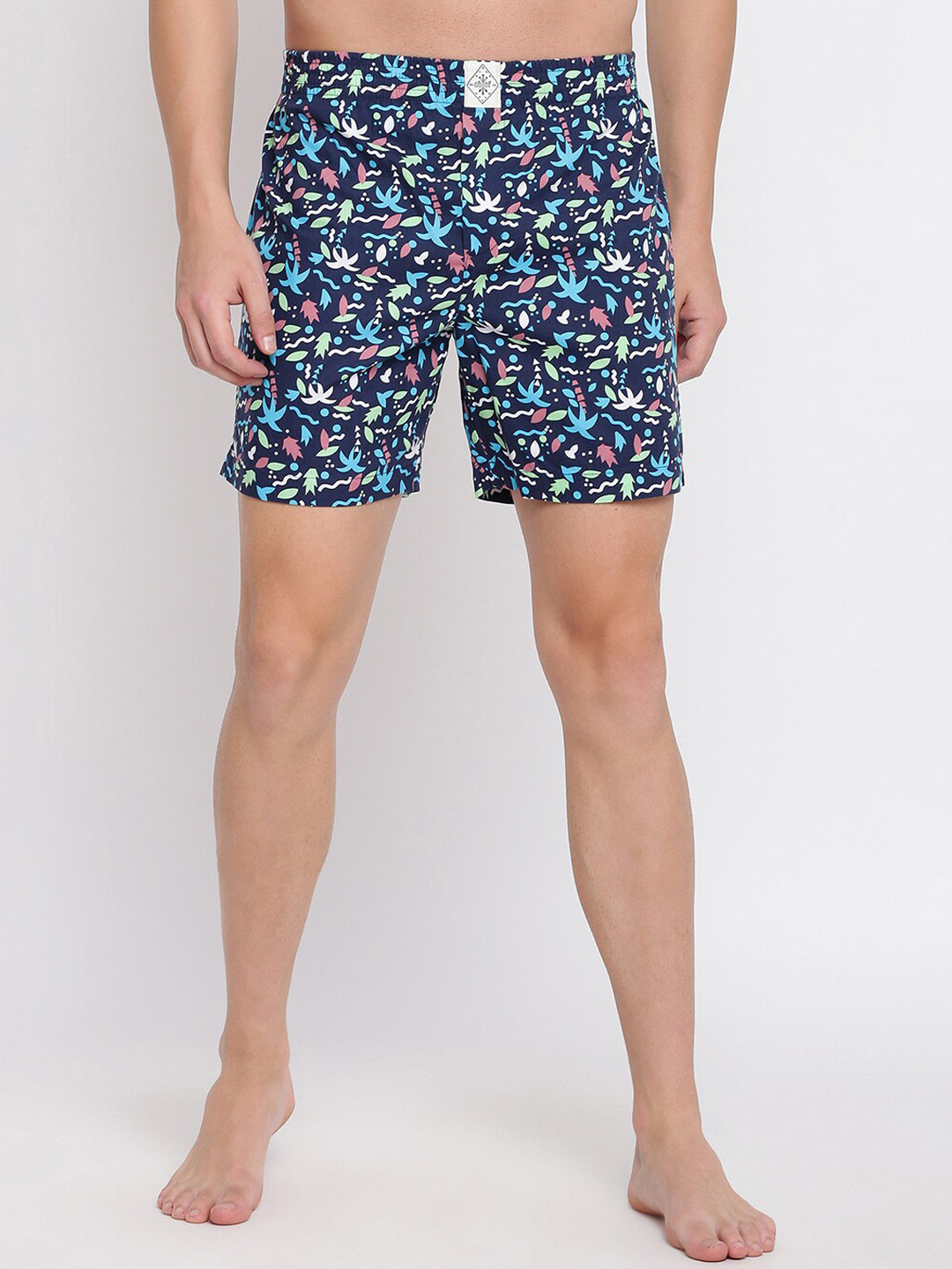 

abof Men Navy Blue Pure cotton Boxers