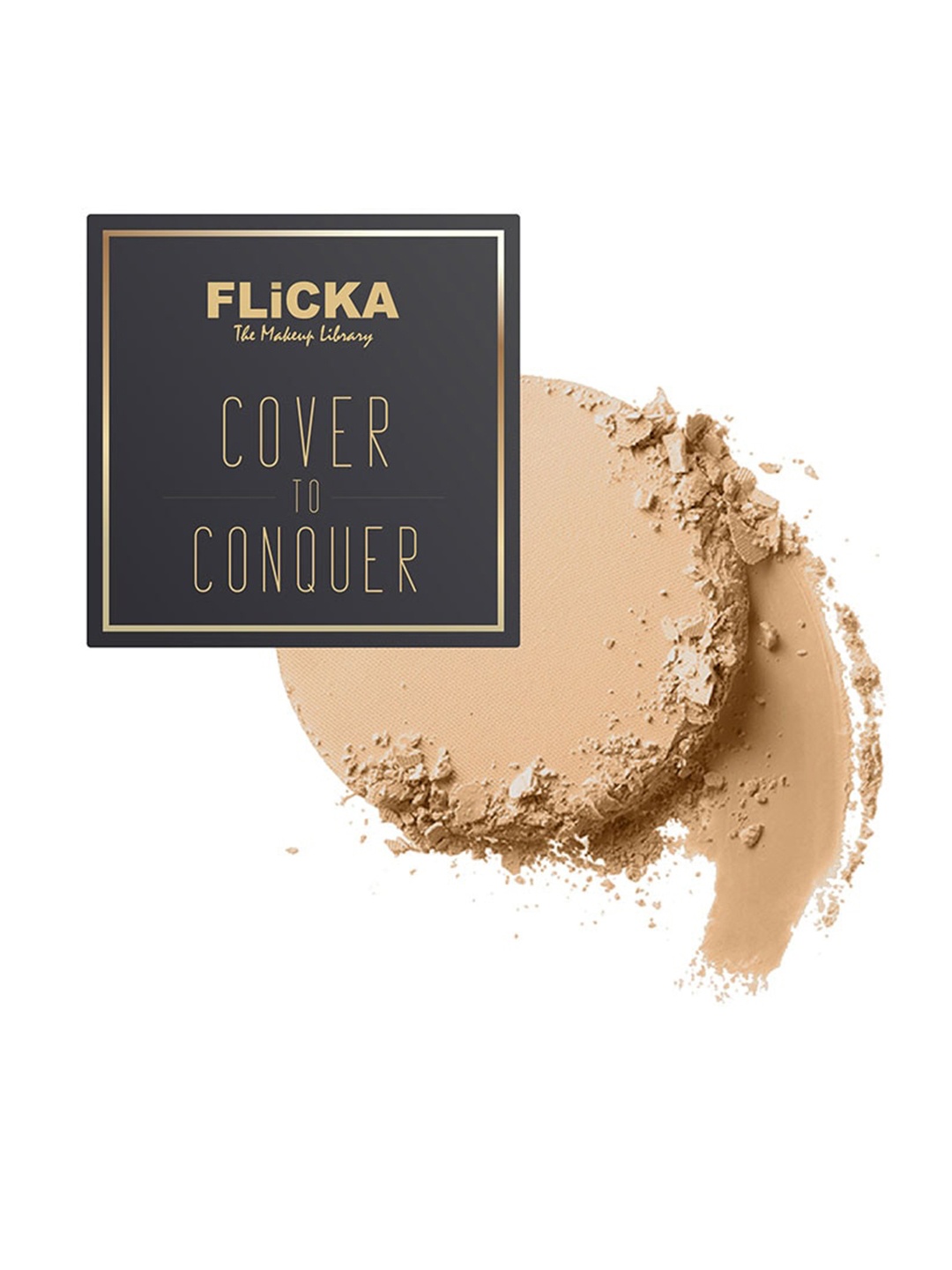 

FLiCKA Cover To Conquer Matte Finish Compact Powder 9 g - Walnut 04, Beige