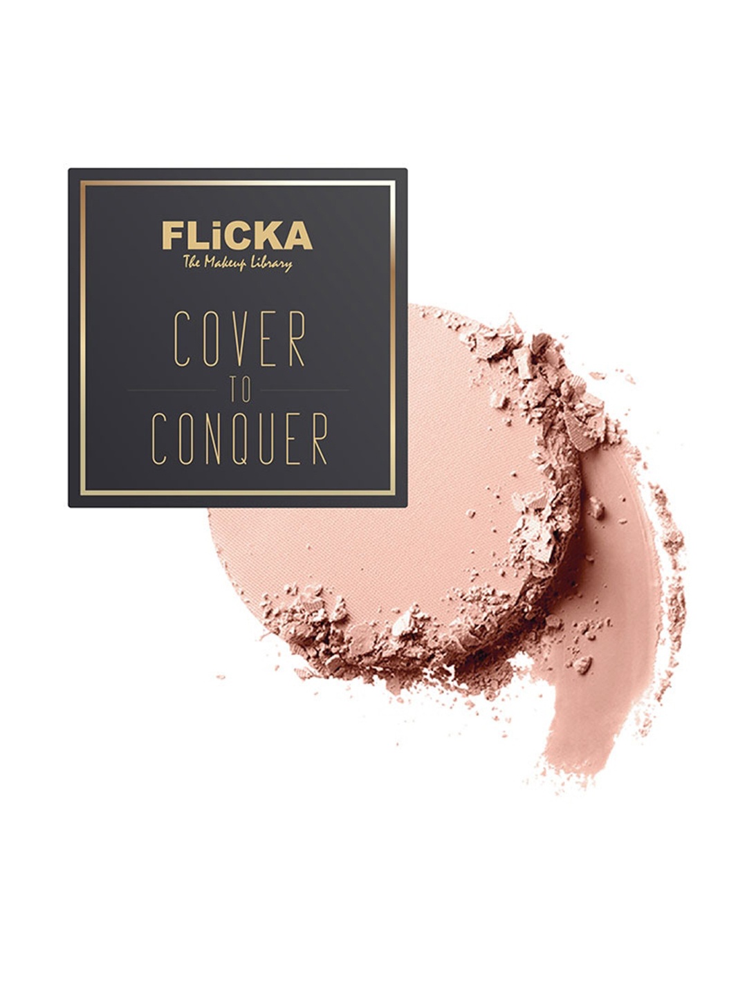 

FLiCKA Cover To Conquer Matte Finish Compact Powder 9g - Ivory 01, Beige
