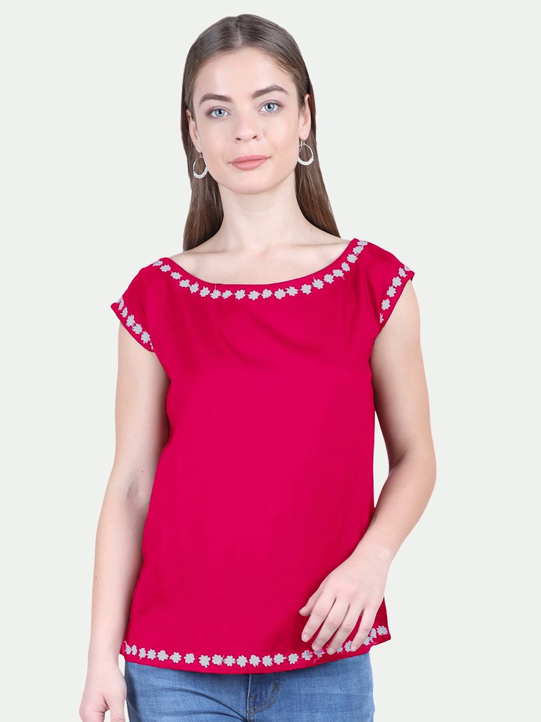

PATRORNA Pink Extended Sleeves Top