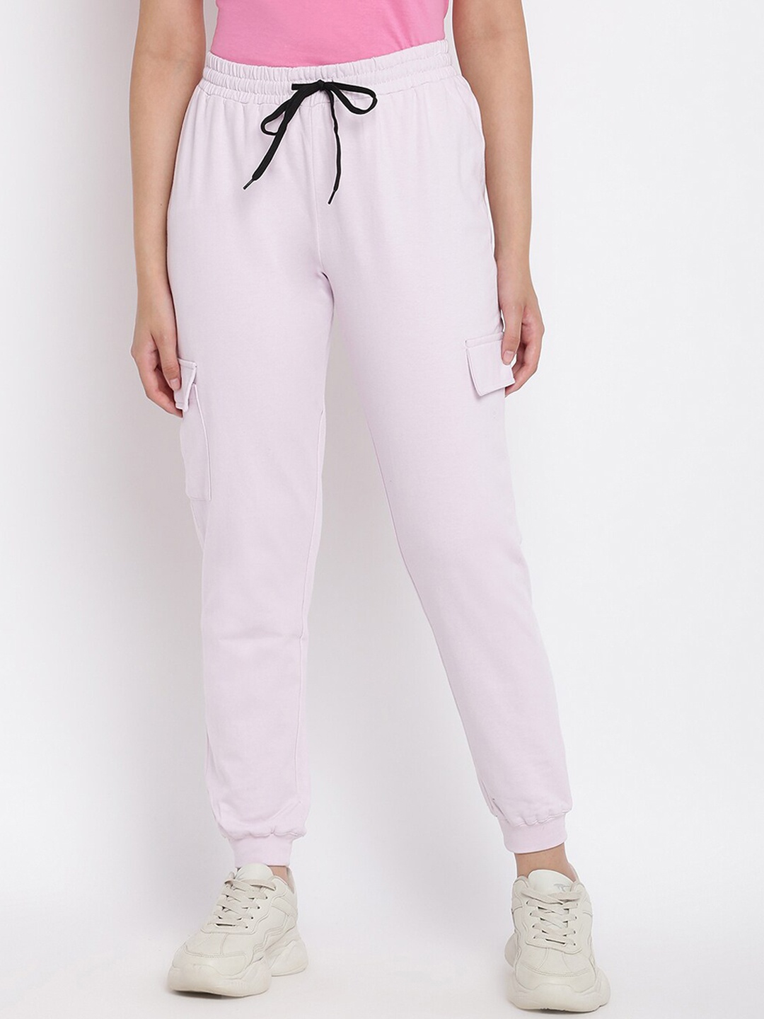 

abof Women Lavender Slim Fit Joggers Trousers