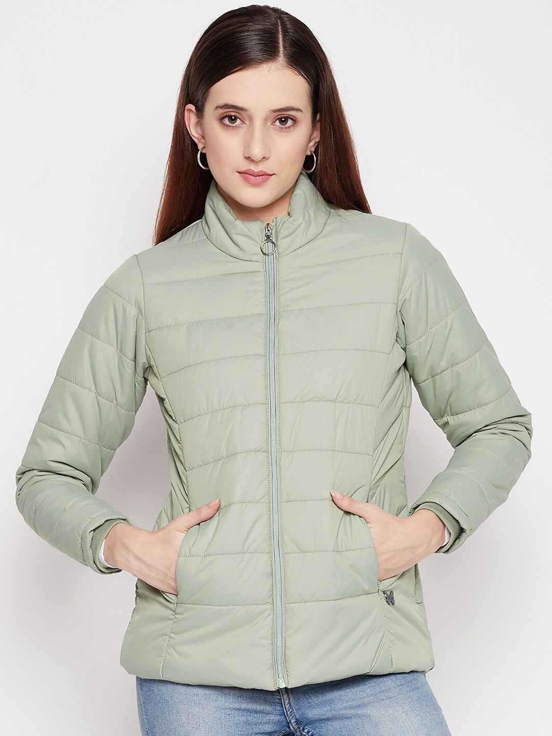 

Duke Women Green Padded Jacket