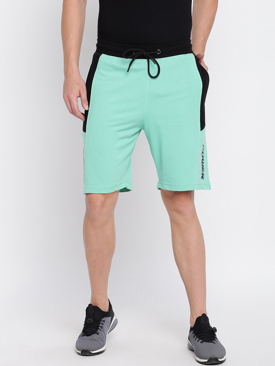 

abof Men Green Sports Shorts