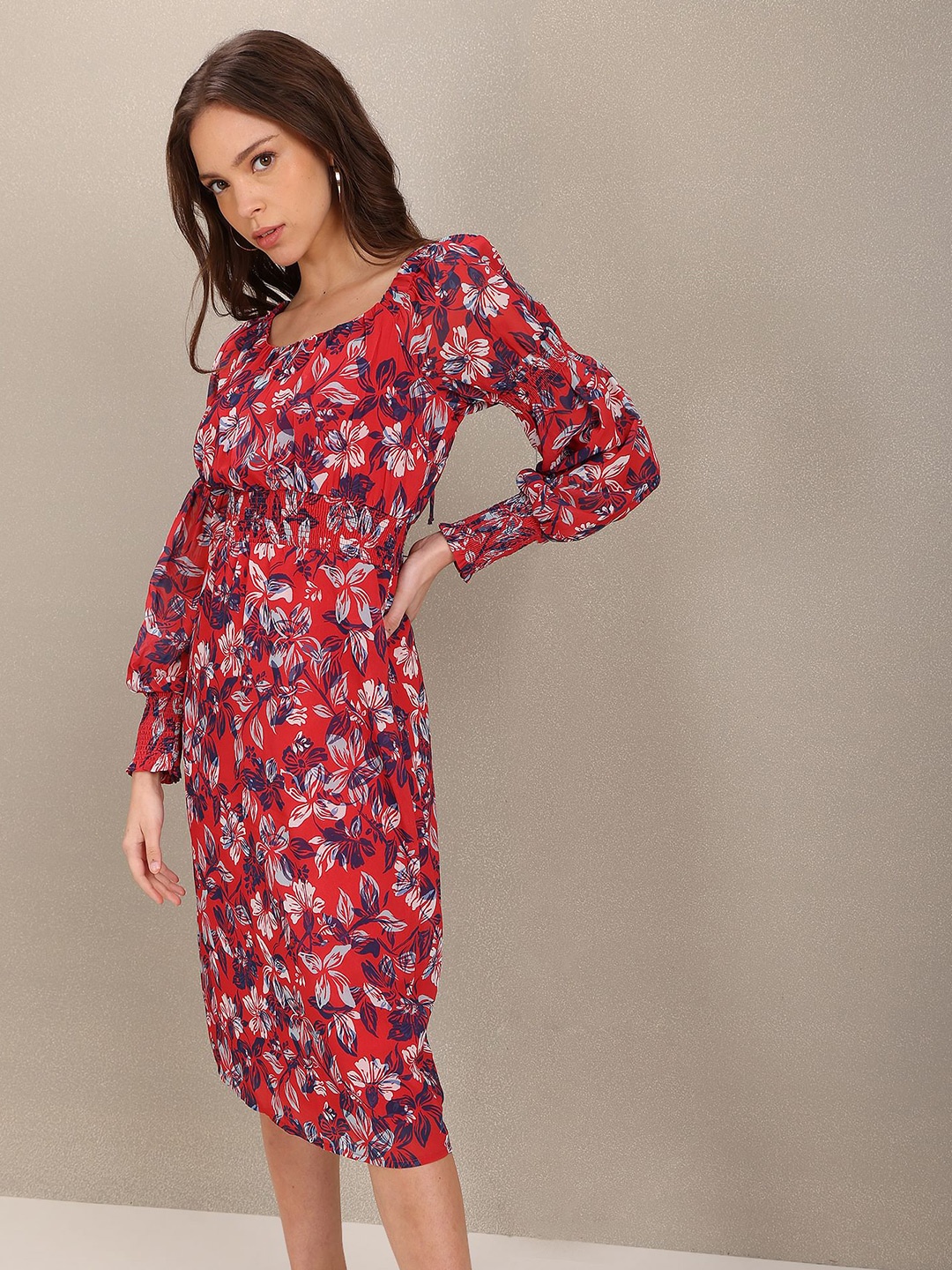 

U.S. Polo Assn. Women Floral Dress, Red