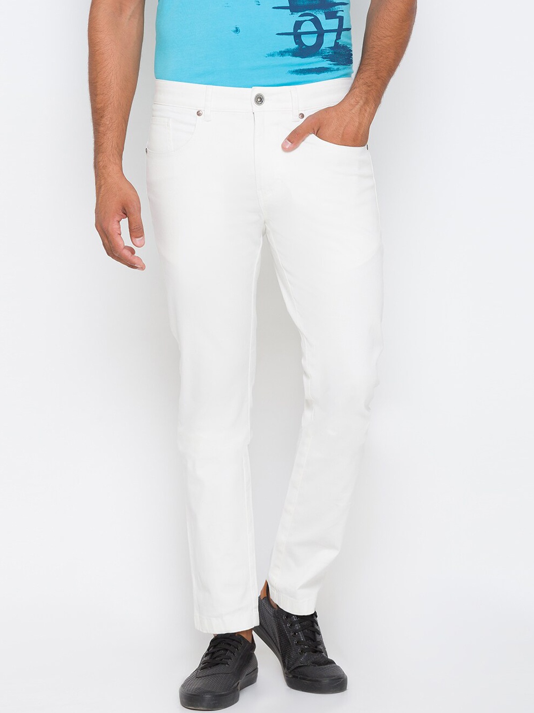 

Being Human Men White Slim Fit Jeans
