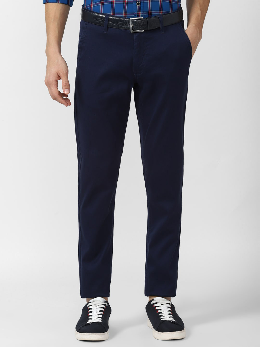 

Van Heusen Sport Men Navy Blue Slim Fit Trousers