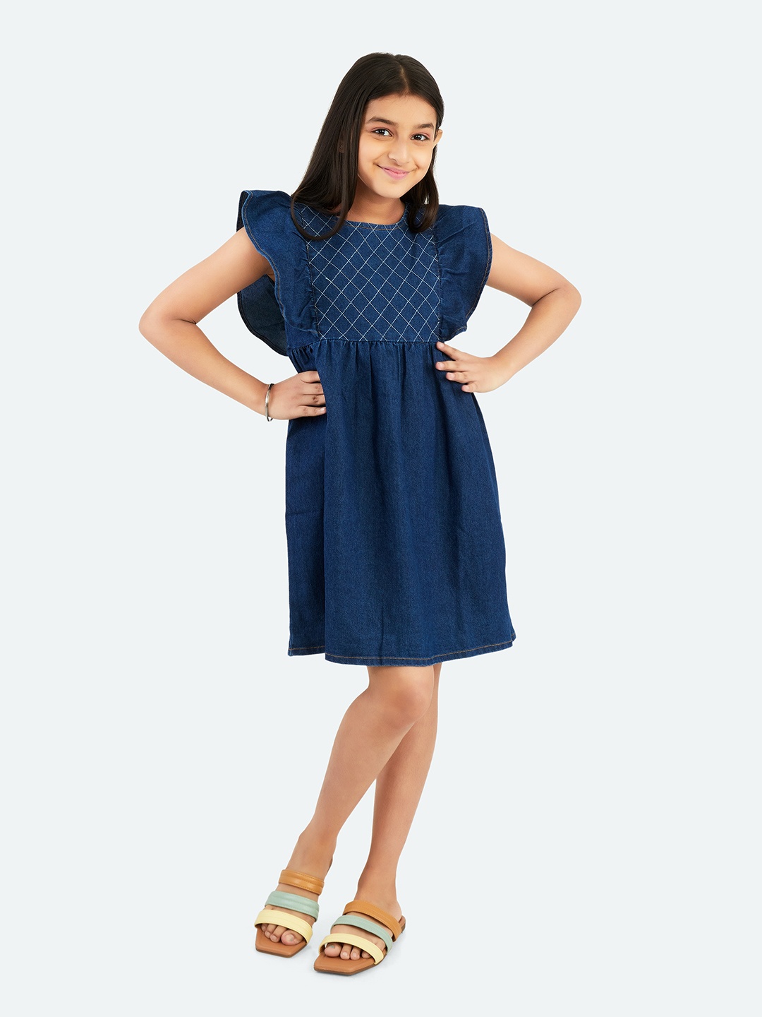 

Olele Blue Denim Dress
