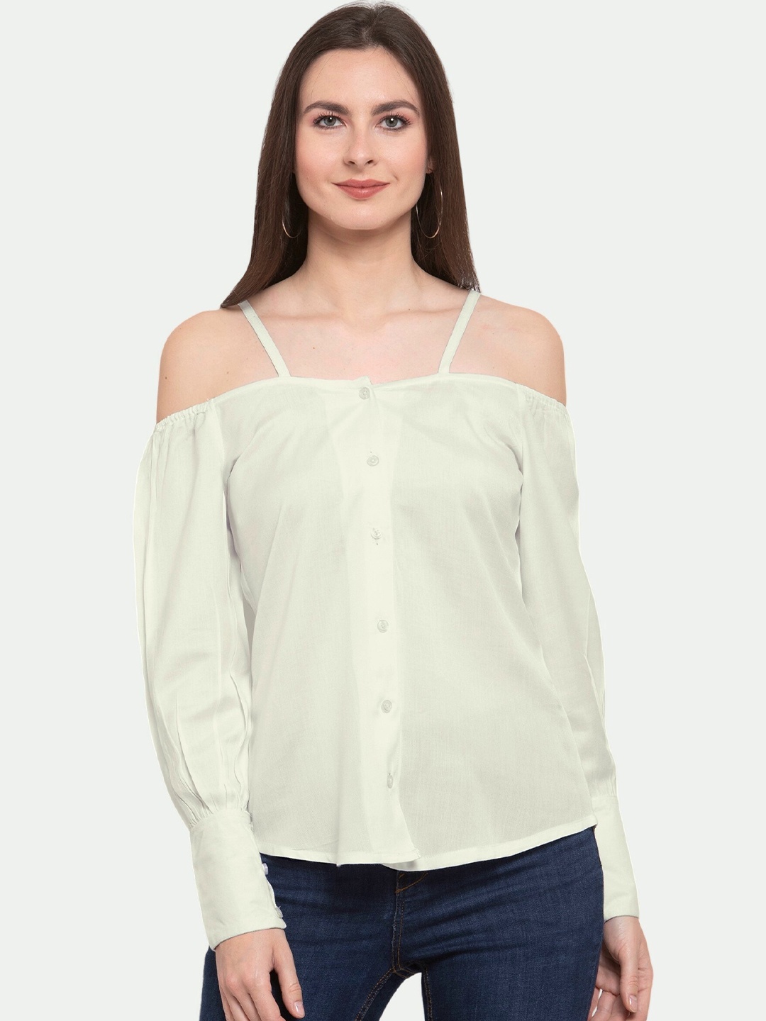 

PATRORNA Women Off White Top