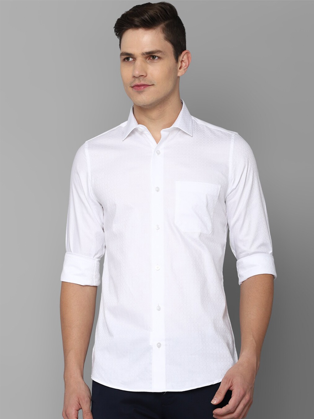 

Allen Solly Men White Slim Fit Casual Shirt