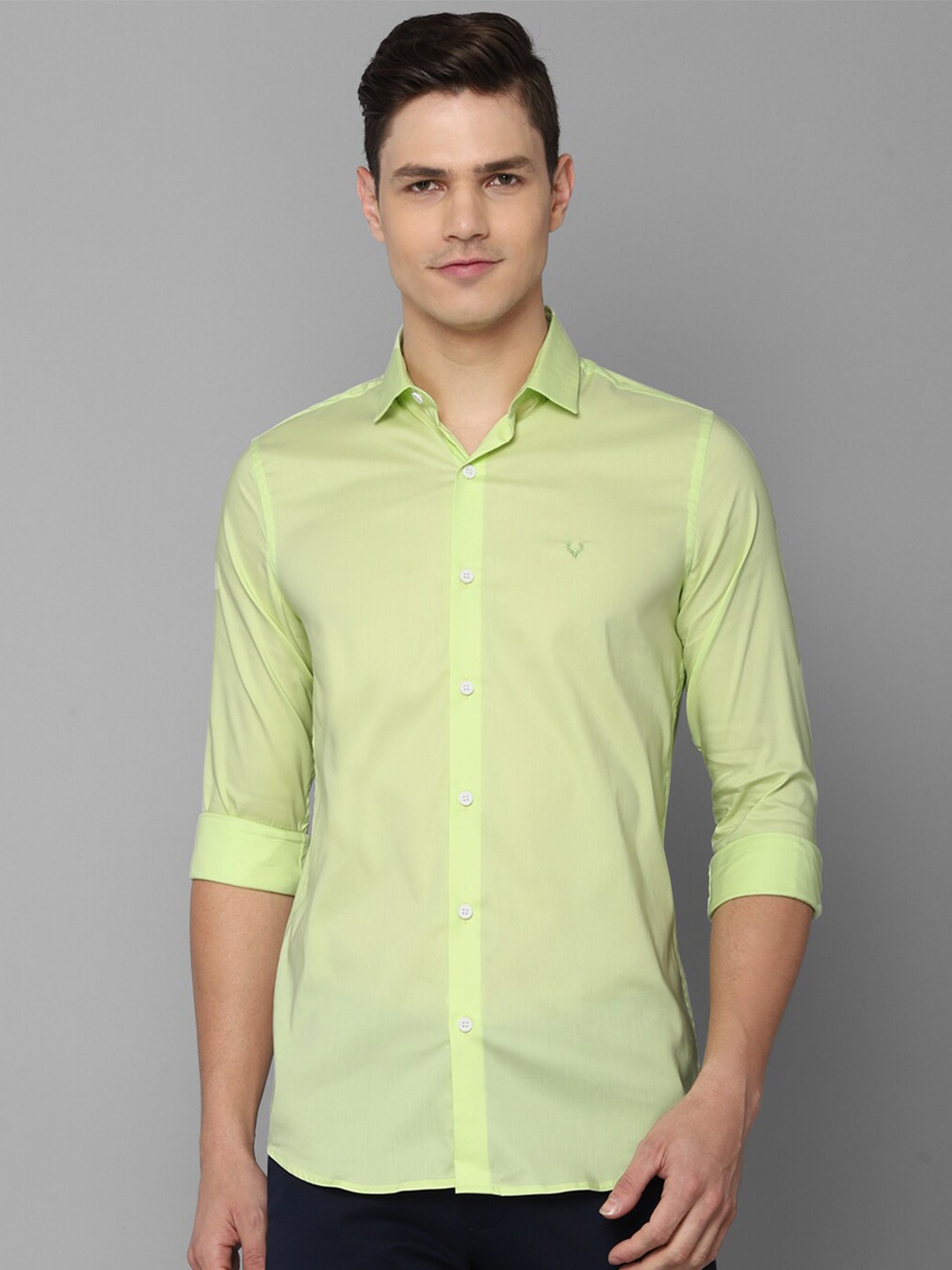 

Allen Solly Men Green Slim Fit Casual Shirt