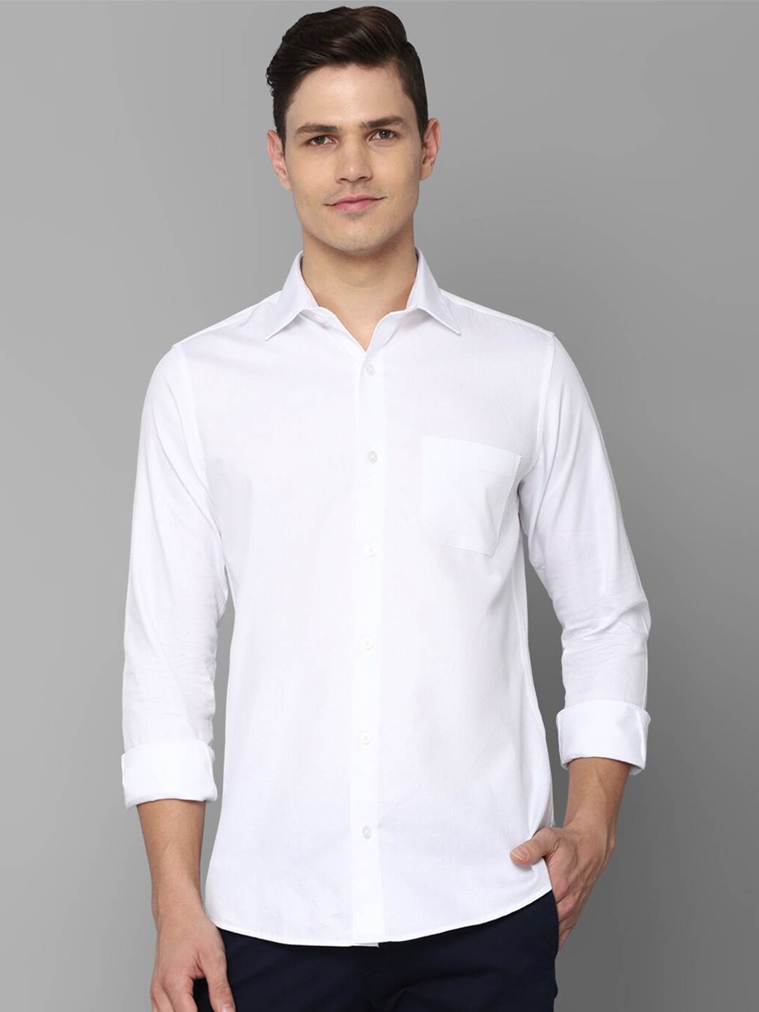 

Allen Solly Men White Slim Fit Casual Shirt