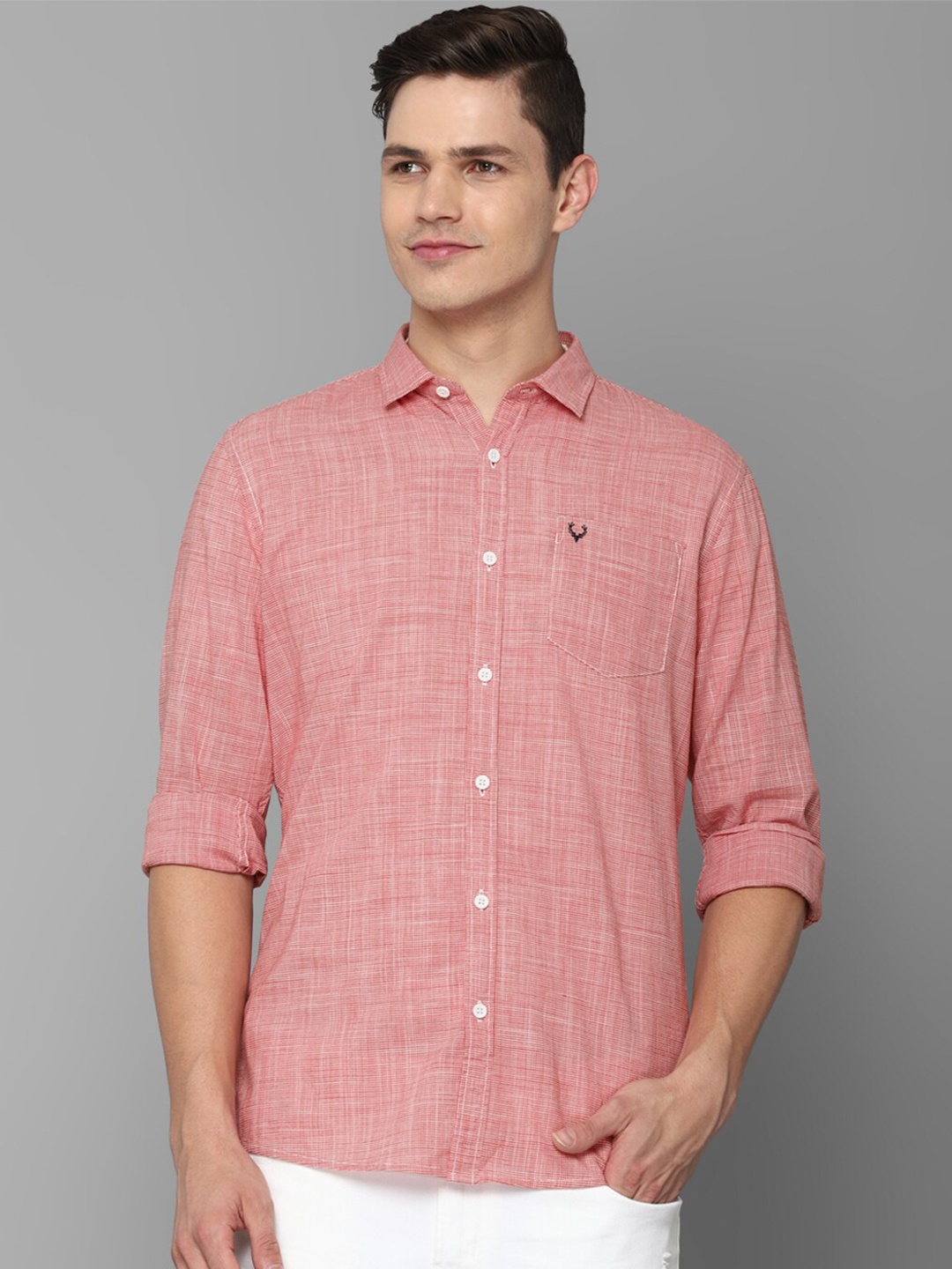 

Allen Solly Sport Men Pink Pure Cotton Casual Shirt