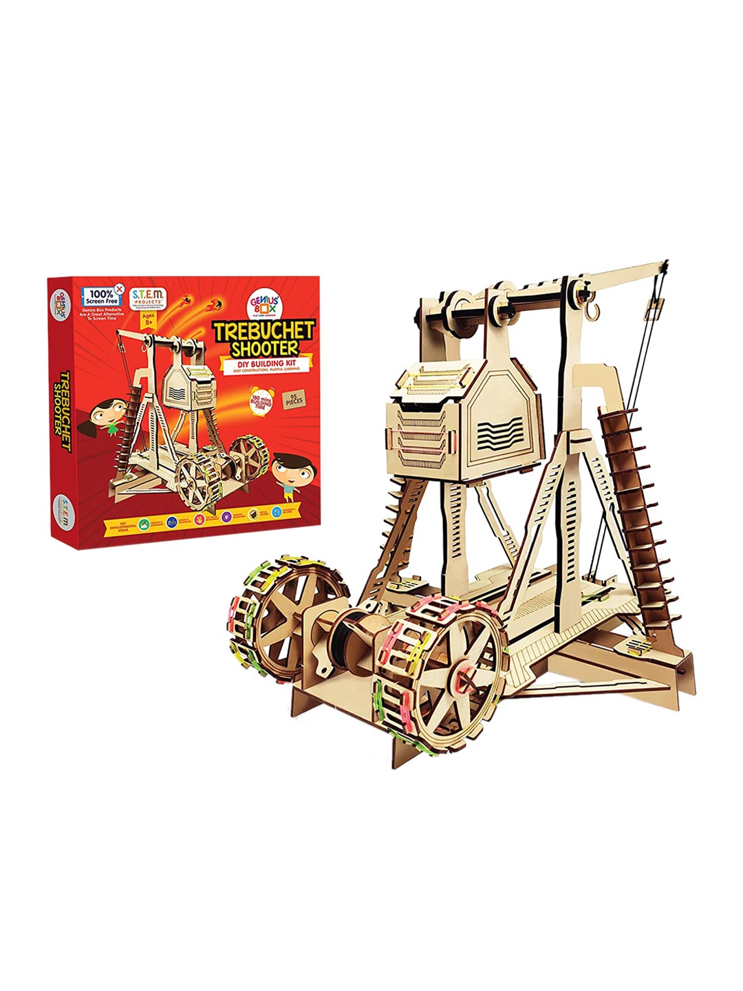 

Genius Box Kids Red Construction Science Toy Kit