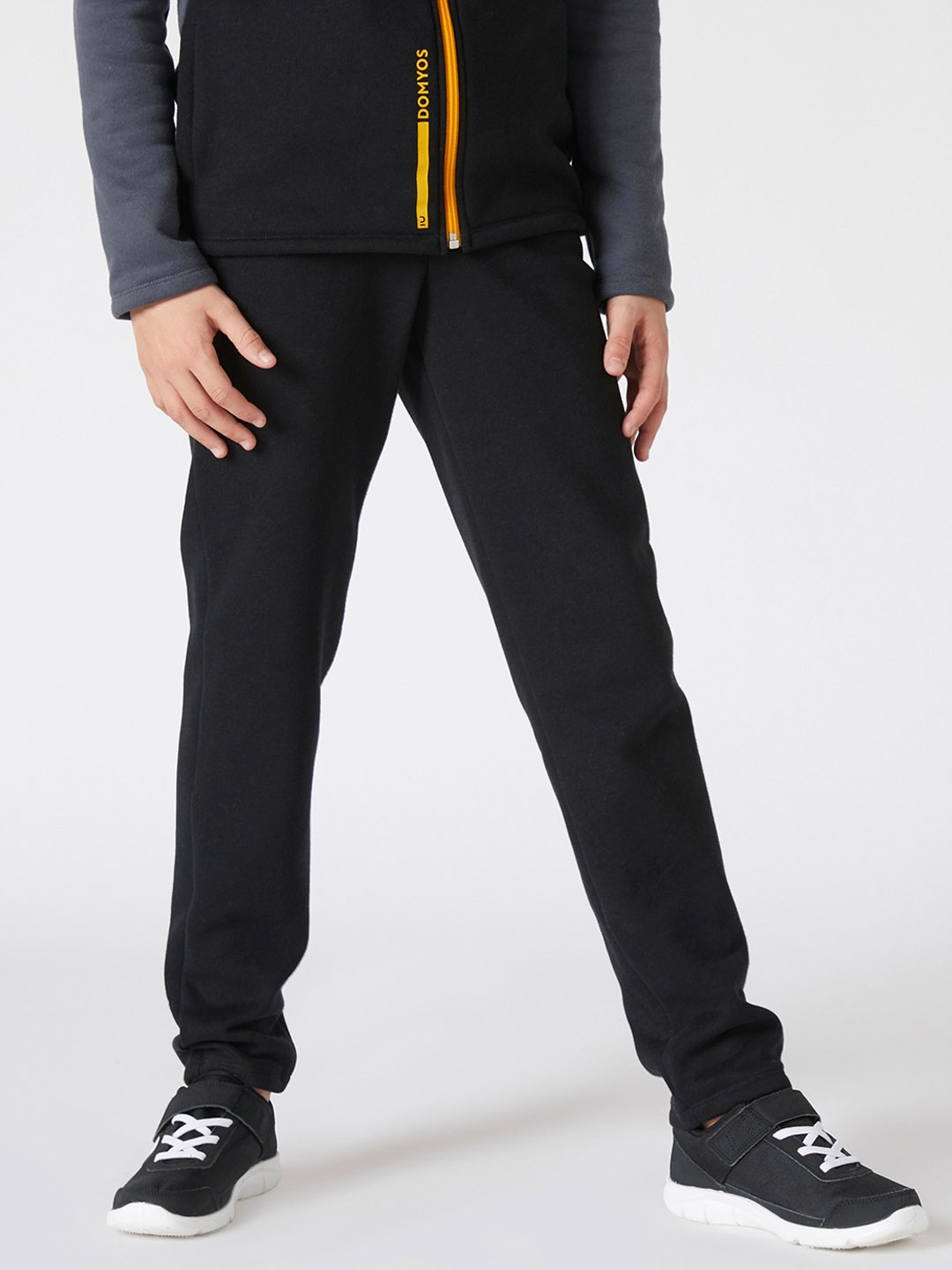 

Domyos By Decathlon Boys Black & Grey Colourblocked Tracksuit