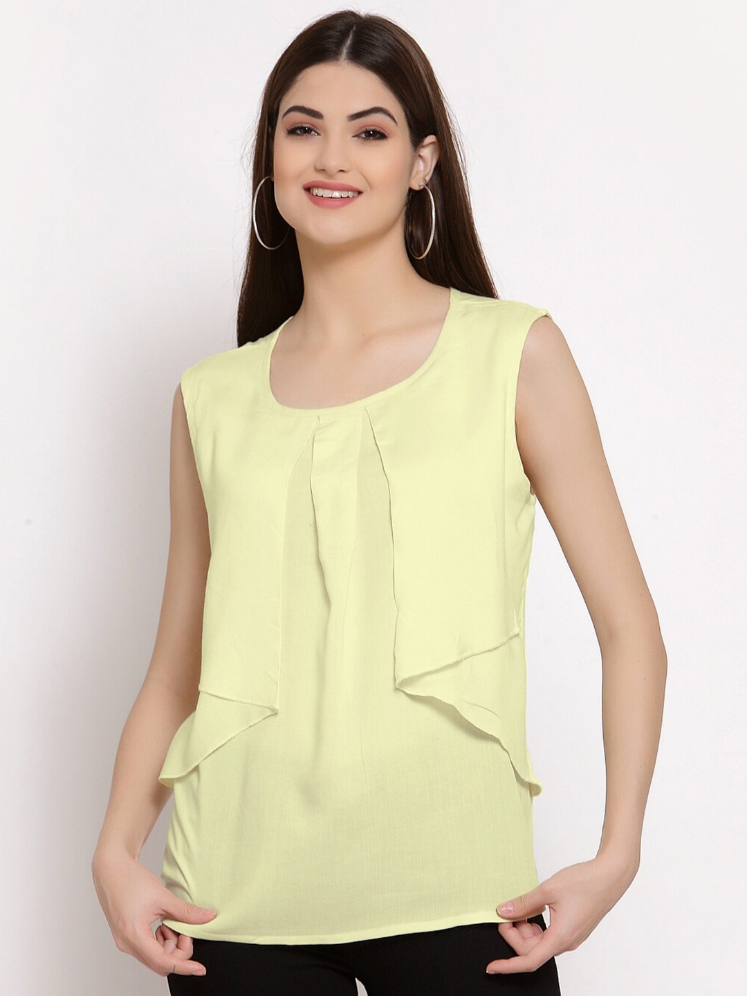 

PATRORNA Plus Size Cream-Coloured Top
