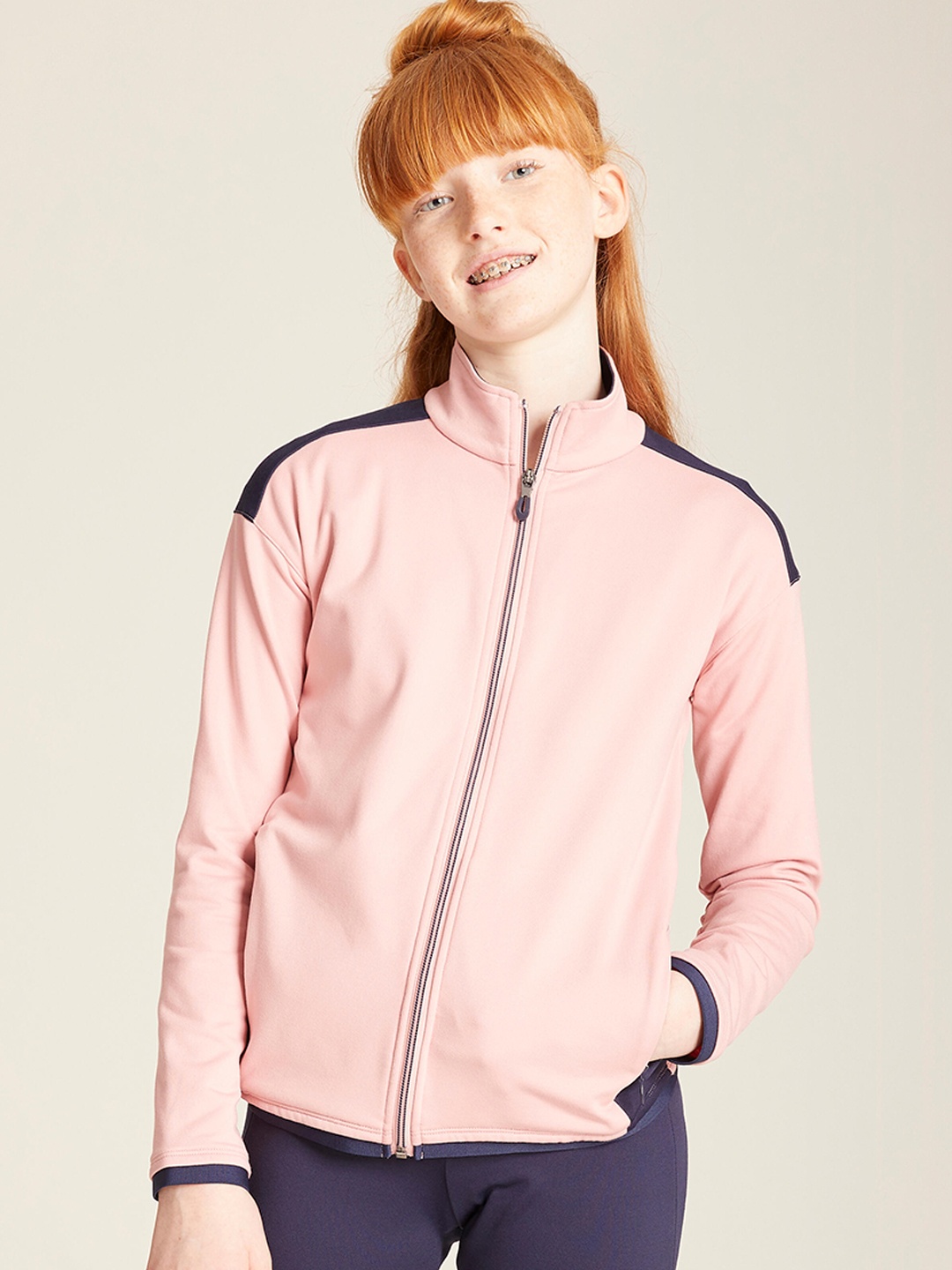 

Domyos By Decathlon Girls Pink Solid Tracksuits