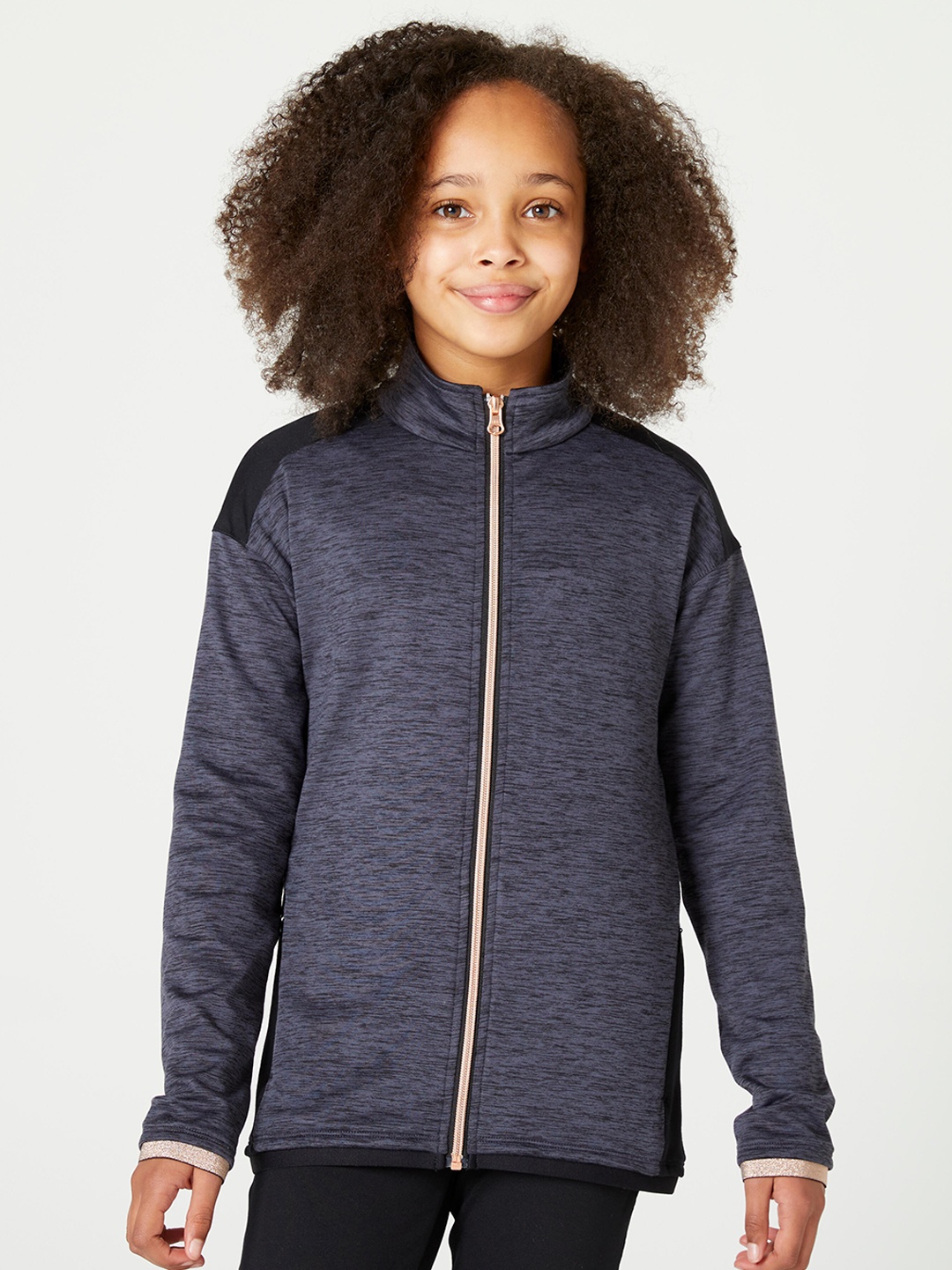 

Domyos By Decathlon Girls Black Solid Tracksuits, Blue
