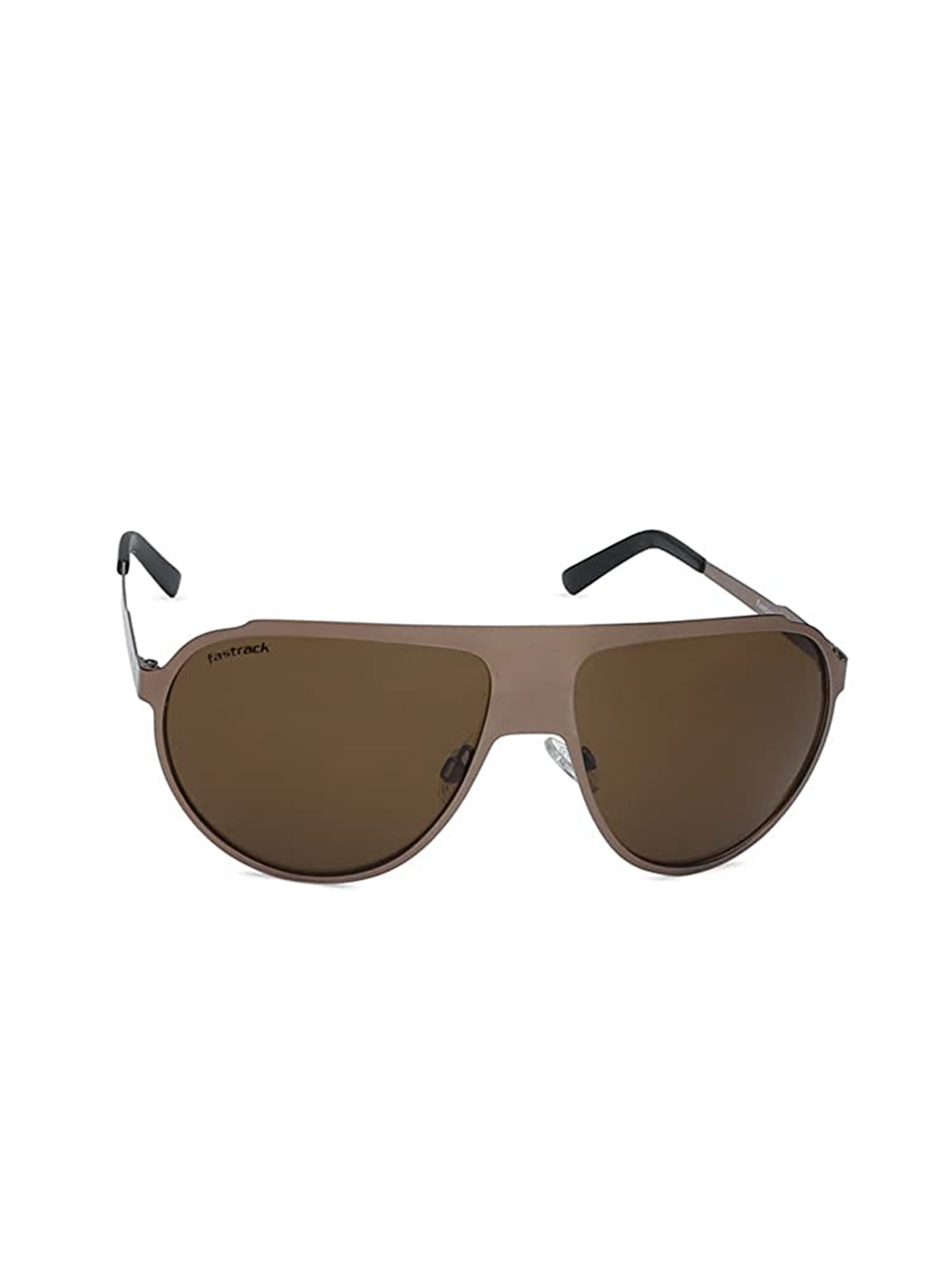 

Fastrack Unisex Aviator Sunglasses with UV Protected Lens - M157BR2, Brown