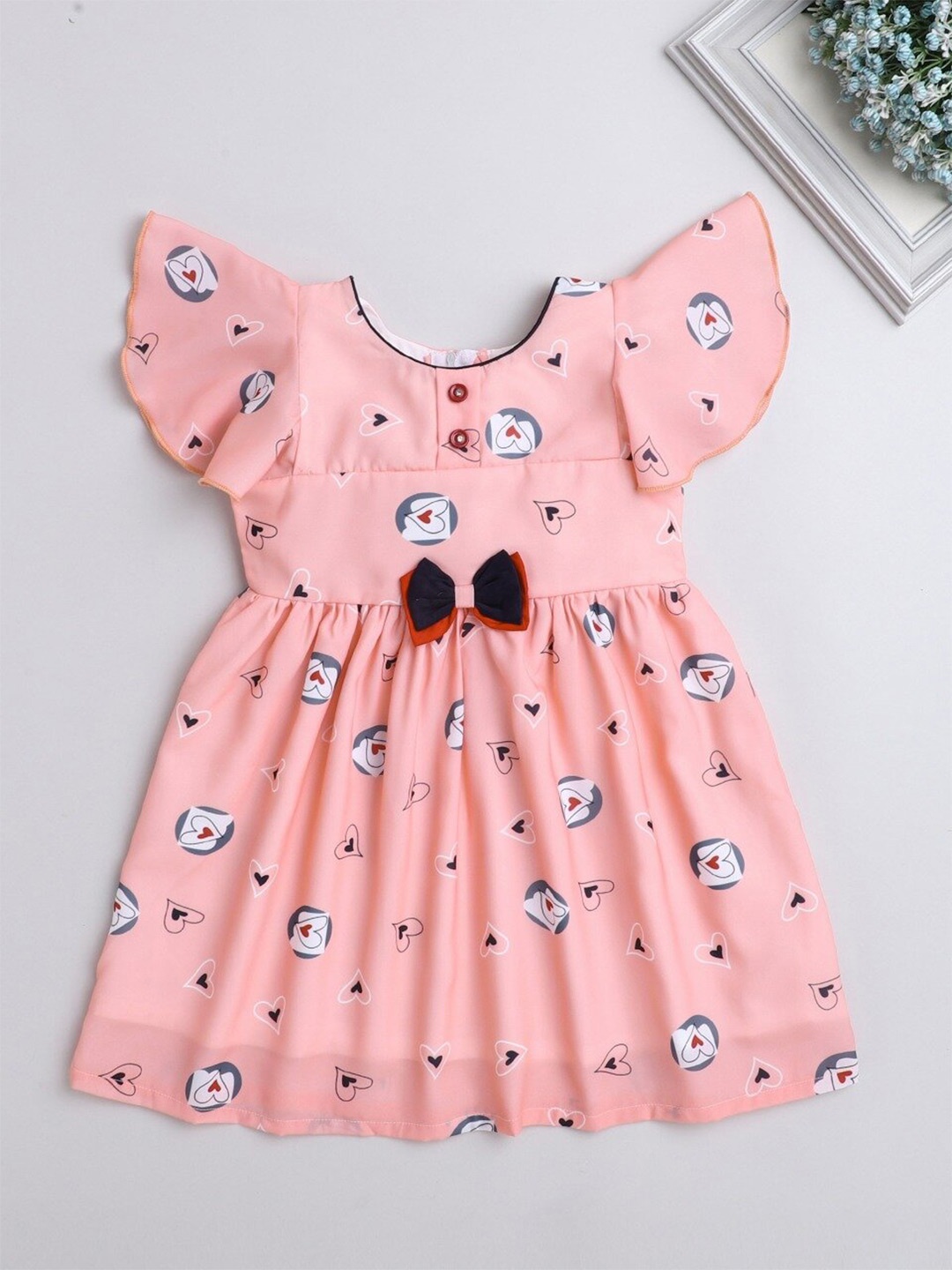 

The Magic Wand Peach-Coloured Dress