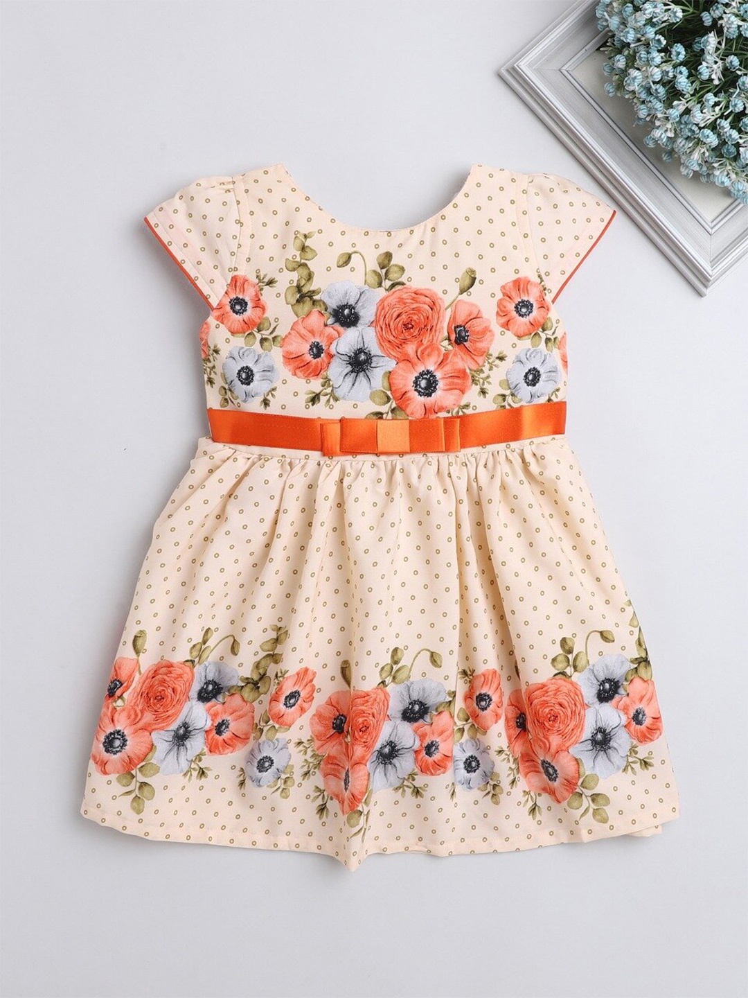 

The Magic Wand Floral Dress, Orange