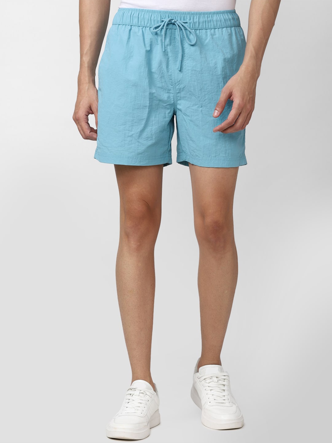 

FOREVER 21 Men Blue Solid Swim Bottoms