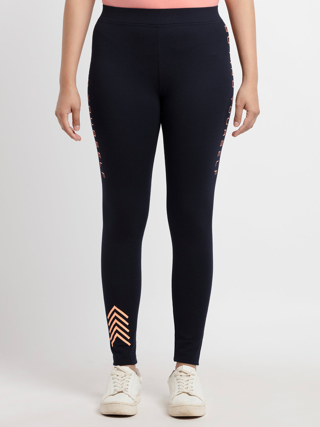 

Status Quo Women Navy Blue Typography Printed Track Pants