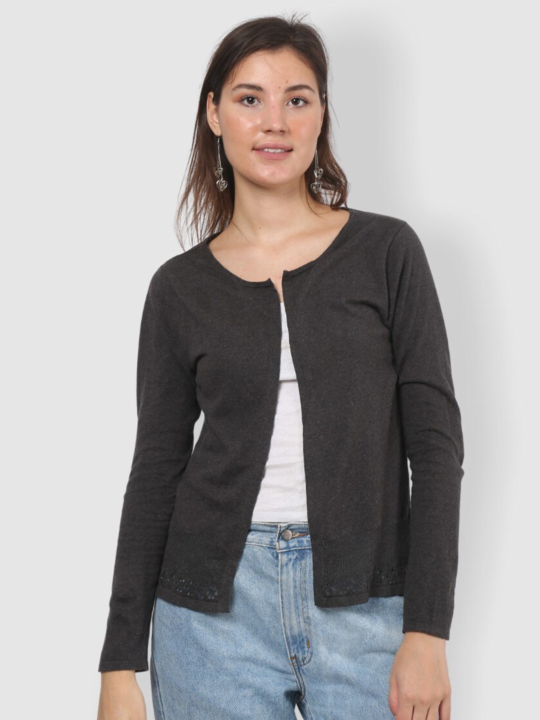 

The Label Bar Women Grey Open Shrug