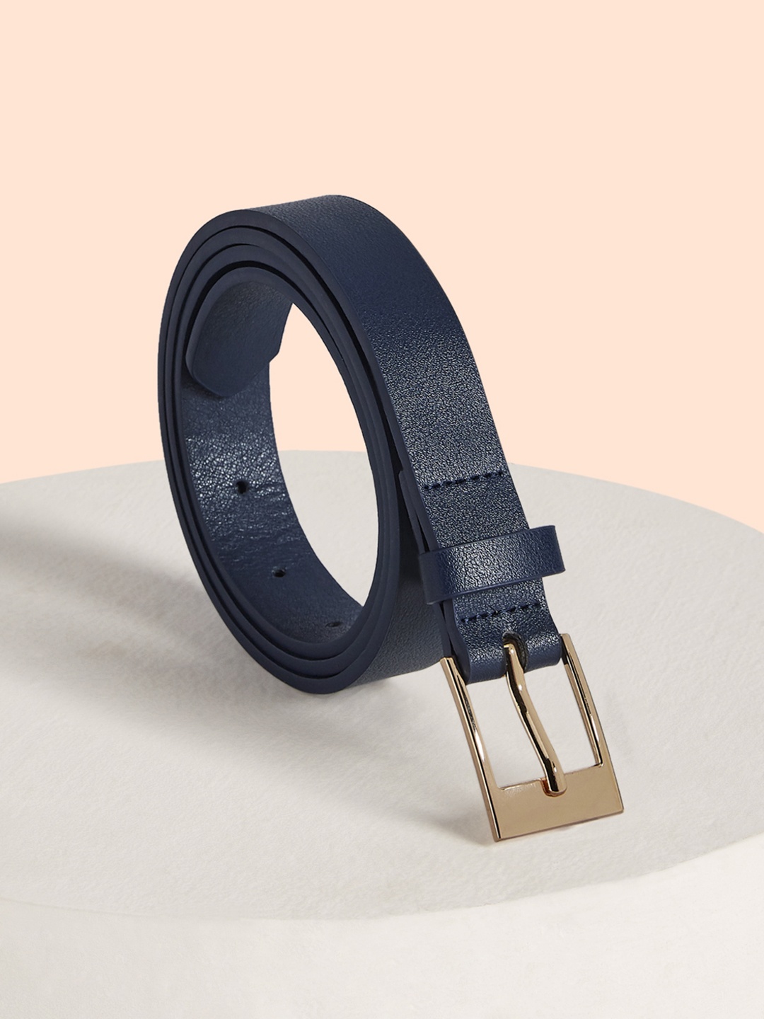 

Forever Glam by Pantaloons Women Navy Blue PU Belt