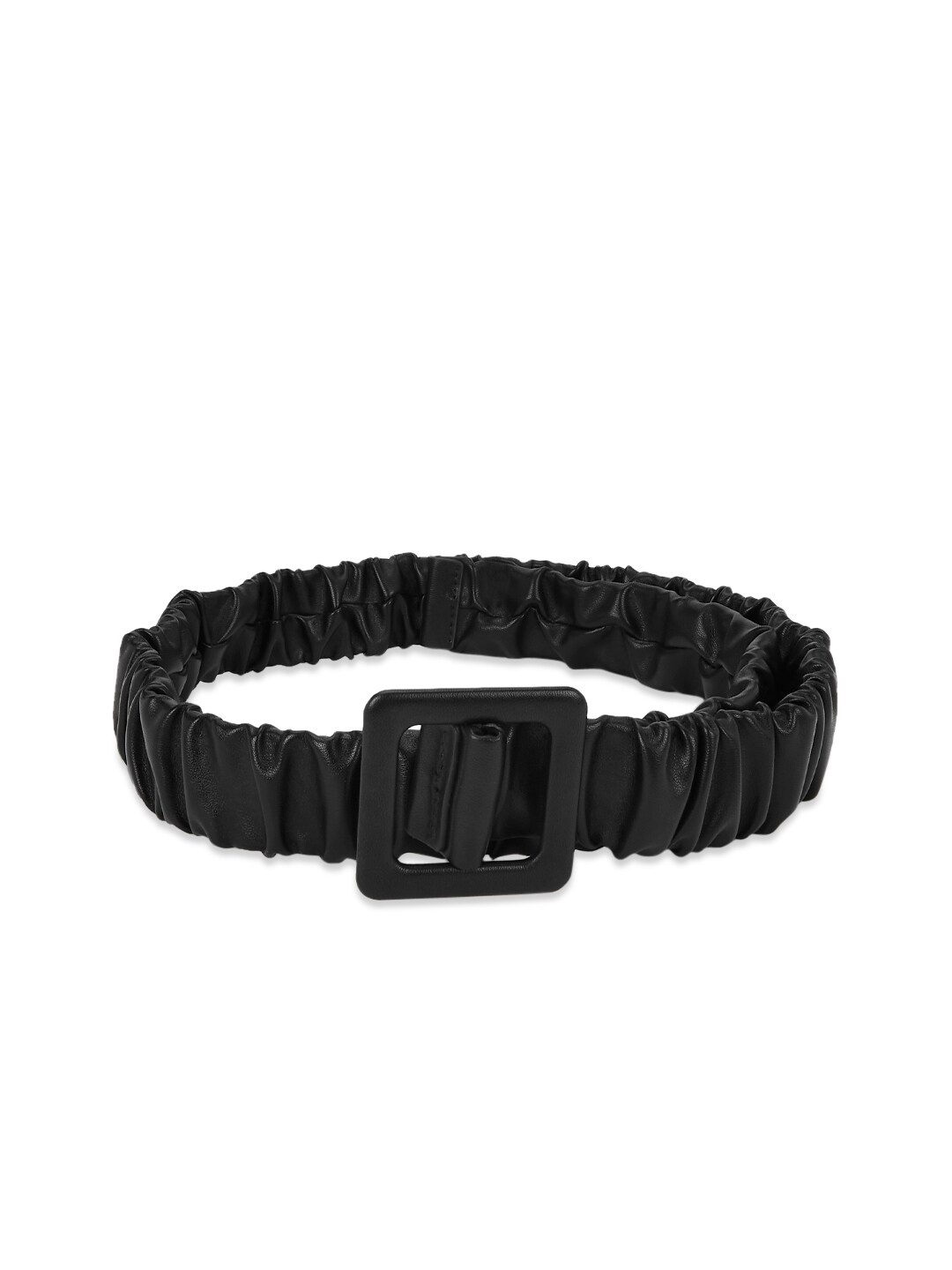 

Forever Glam by Pantaloons Women Textured PU Belt, Black