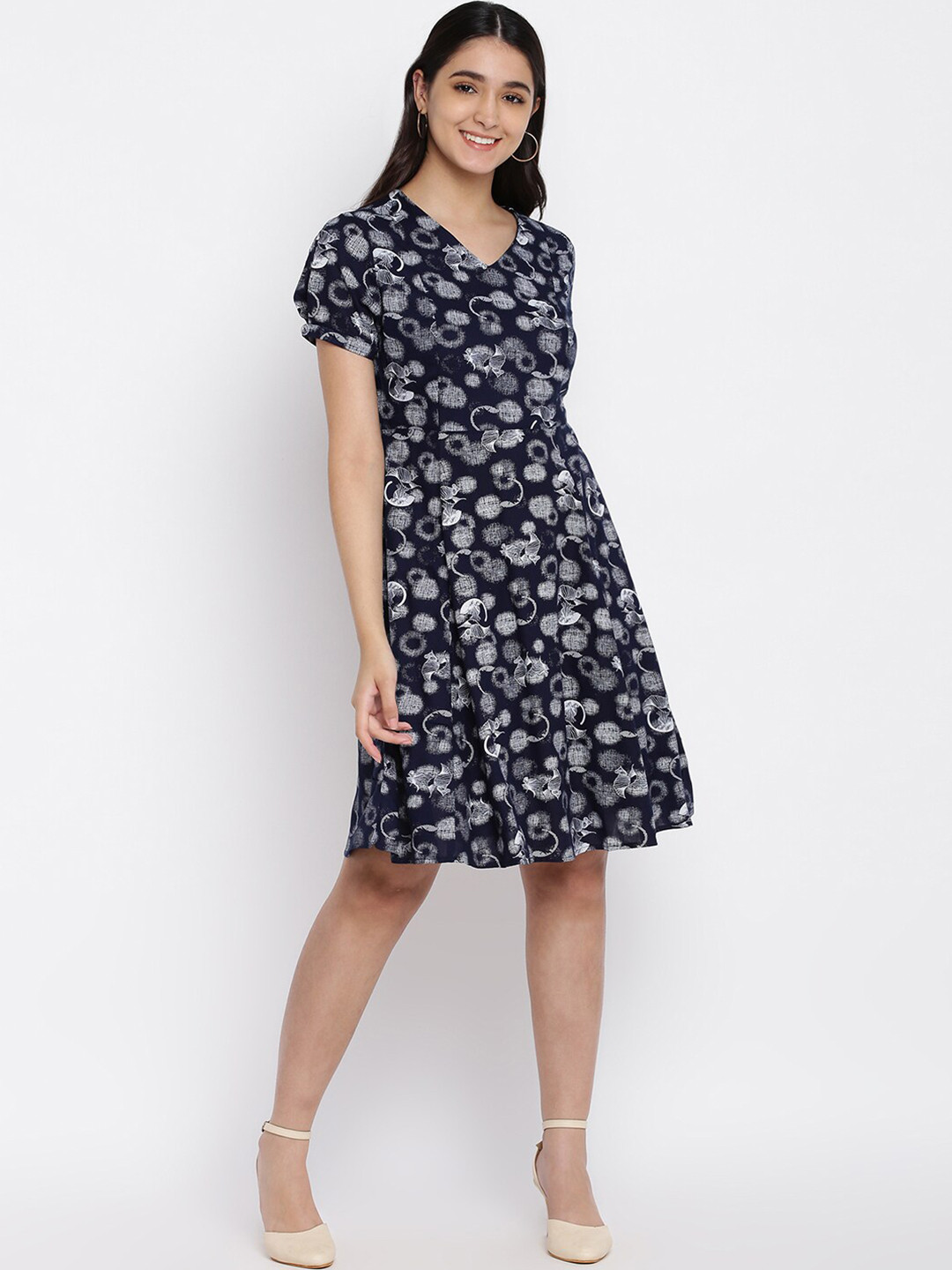 

abof Black Floral Dress