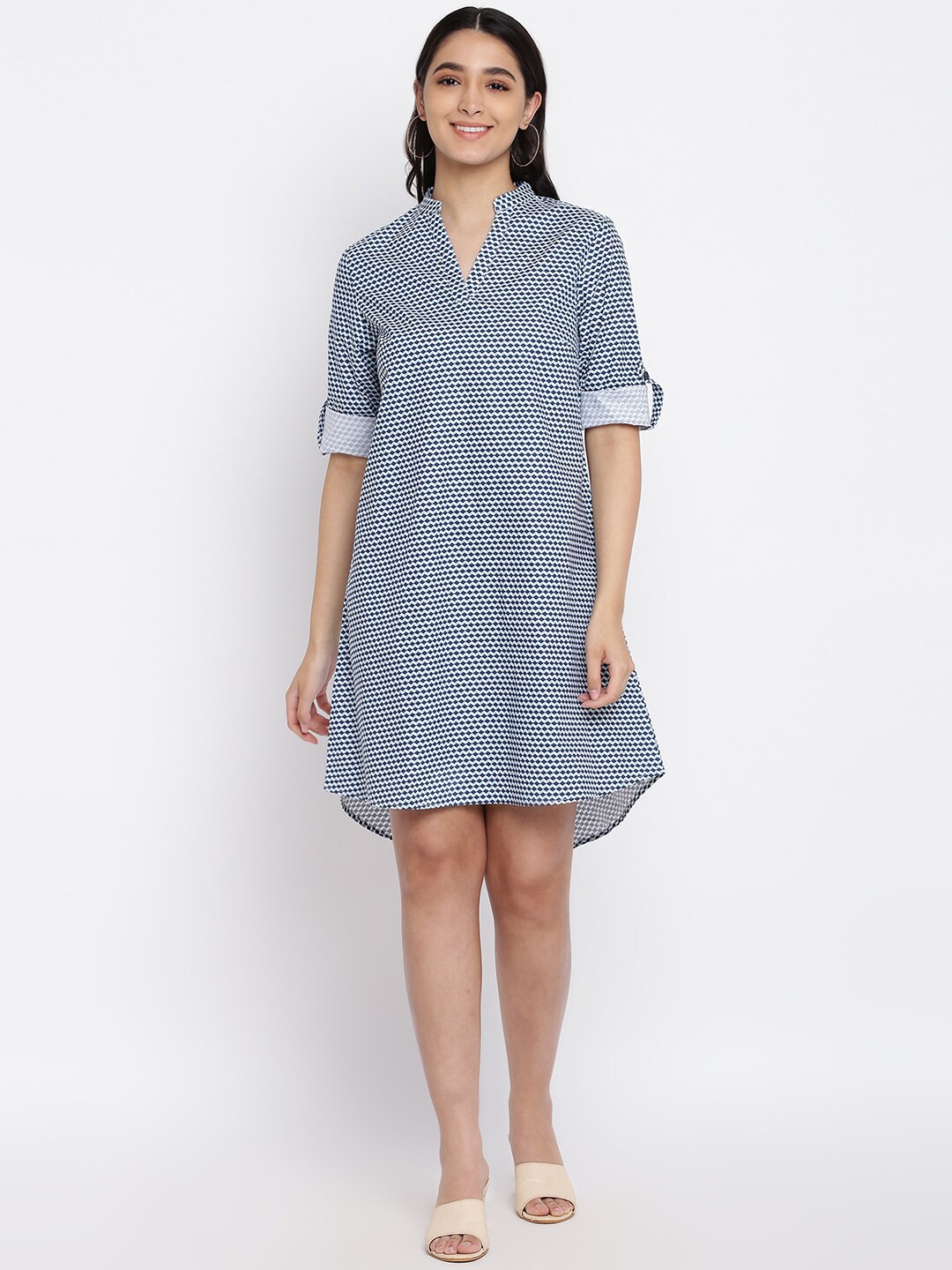

abof Women Shirt Style Dress, Teal
