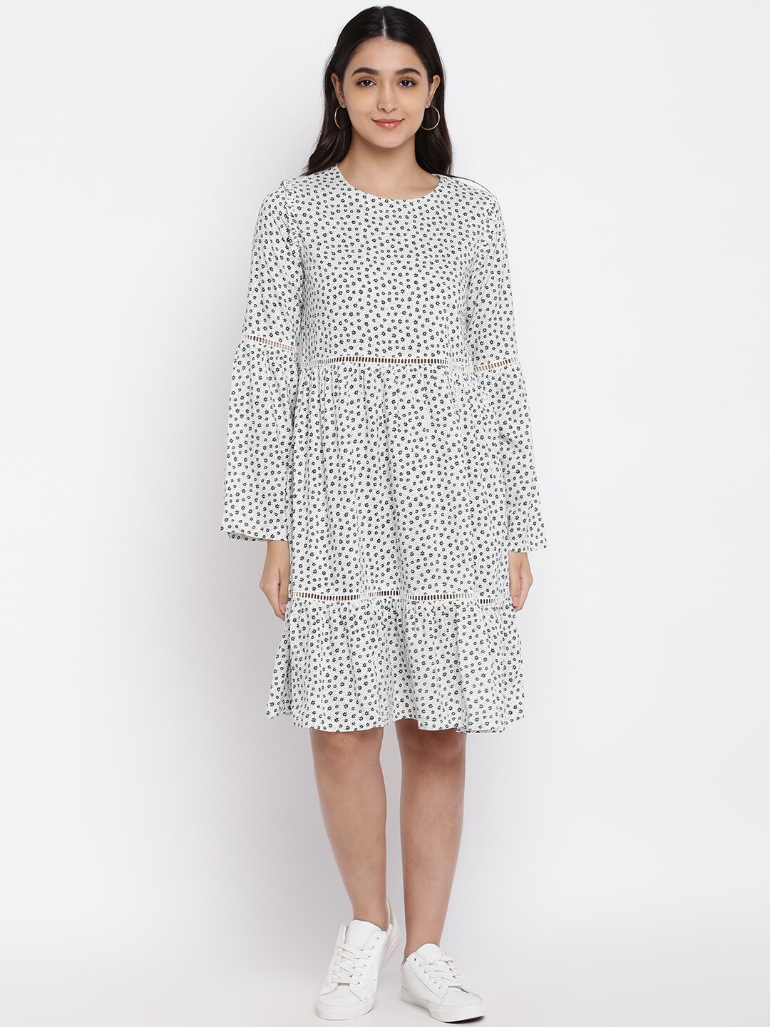 

abof White A-Line Dress