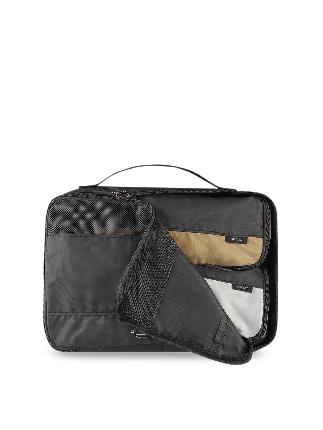 

FORCLAZ By Decathlon Unisex Multi Storage Organiser Bag X3, Grey