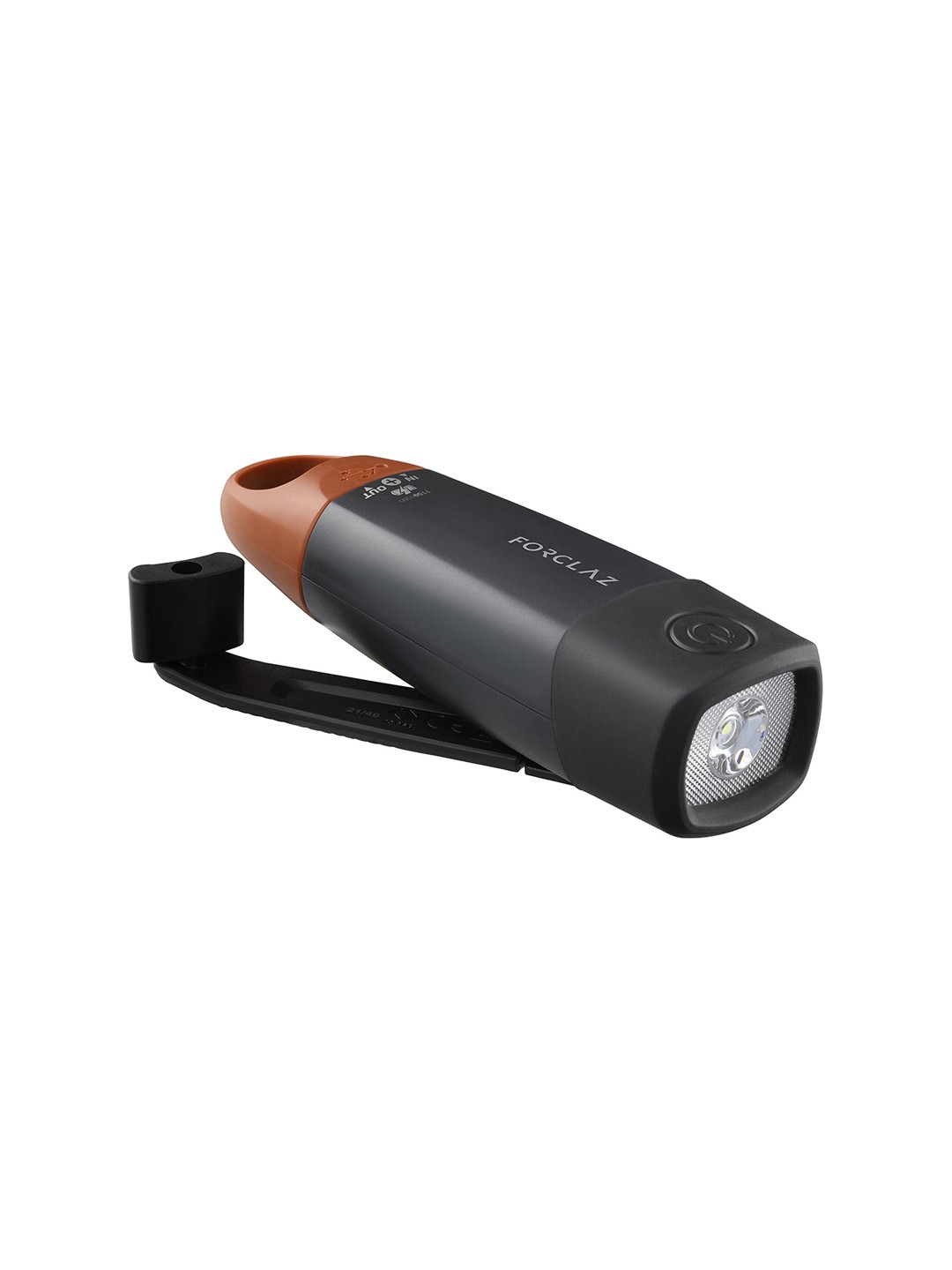 

FORCLAZ By Decathlon Black & Red Solid Pocket Torch Light