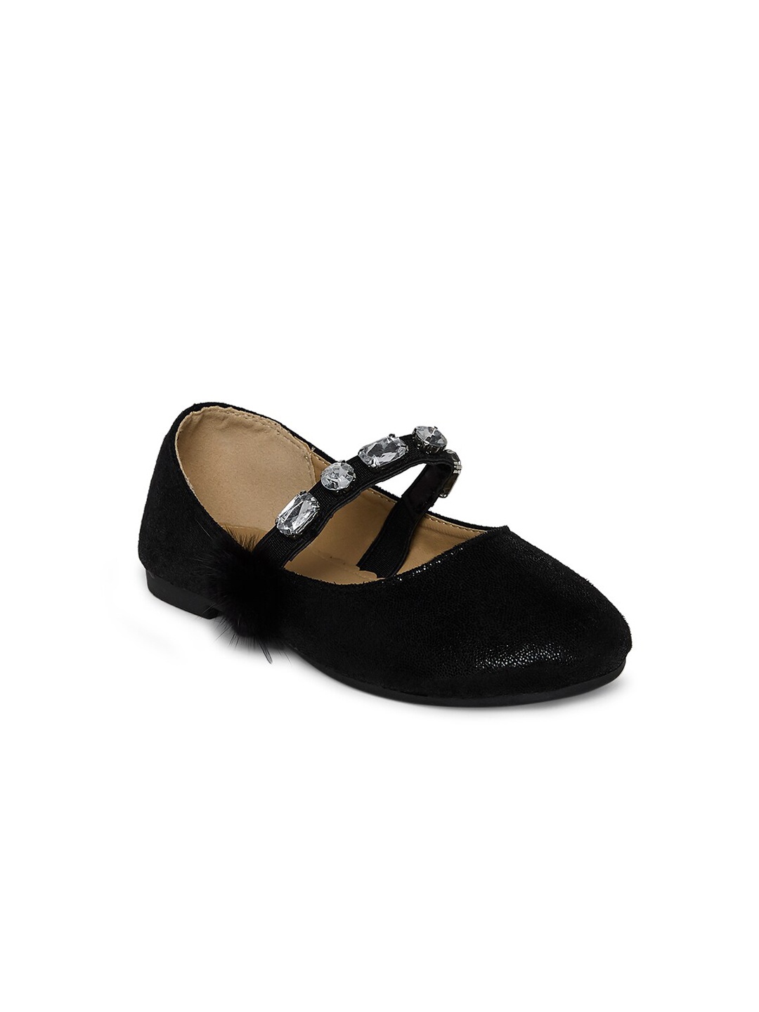 

Pantaloons Junior Girls Black Embellished Ballerinas Flats