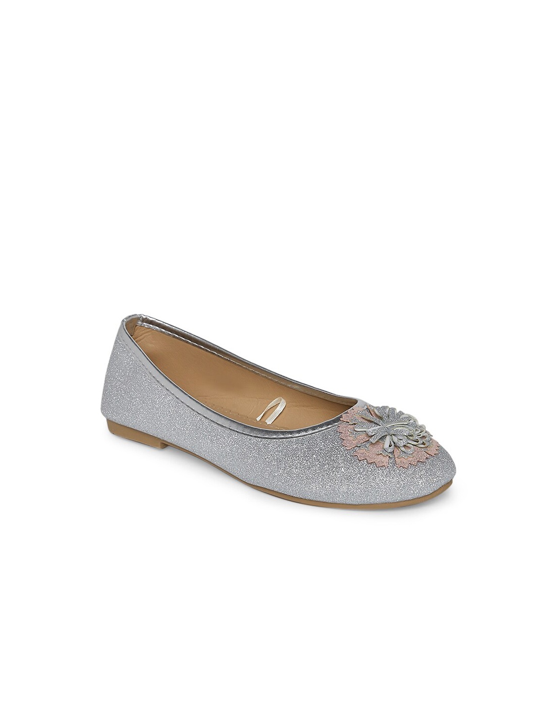 

Pantaloons Junior Girls Silver-Toned Embellished Ballerinas Flats