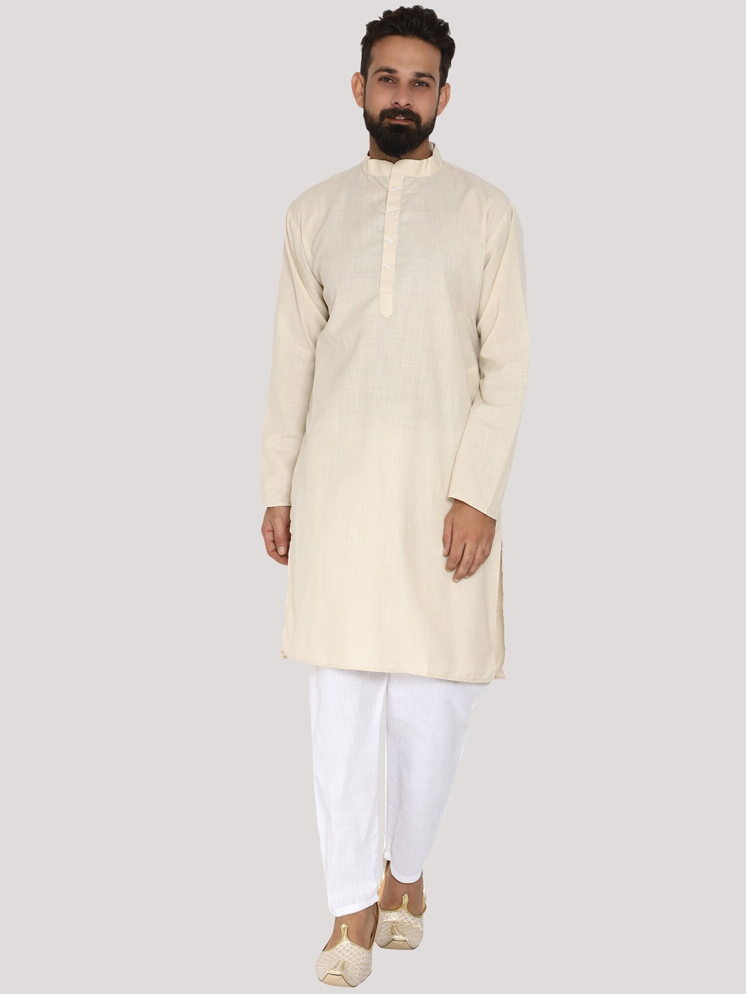 

MAG Men Kurta with Trouser, Cream