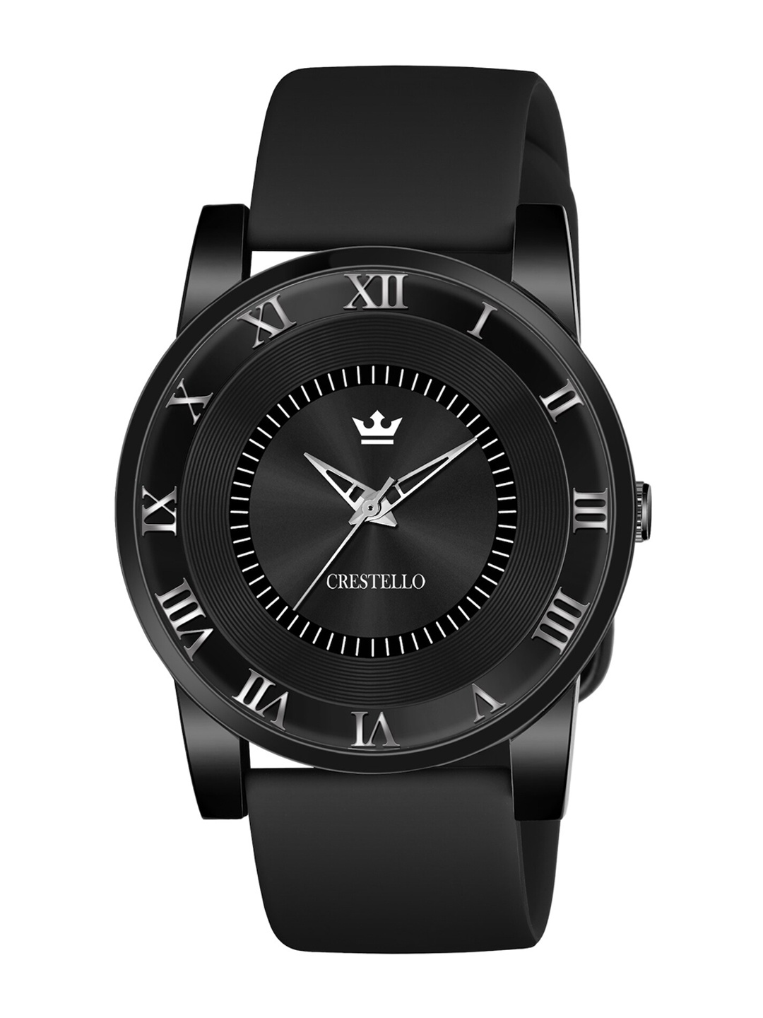 

CRESTELLO Men Black Brass Dial & Black Straps Analogue Watch CR-BK012SLC-BLK