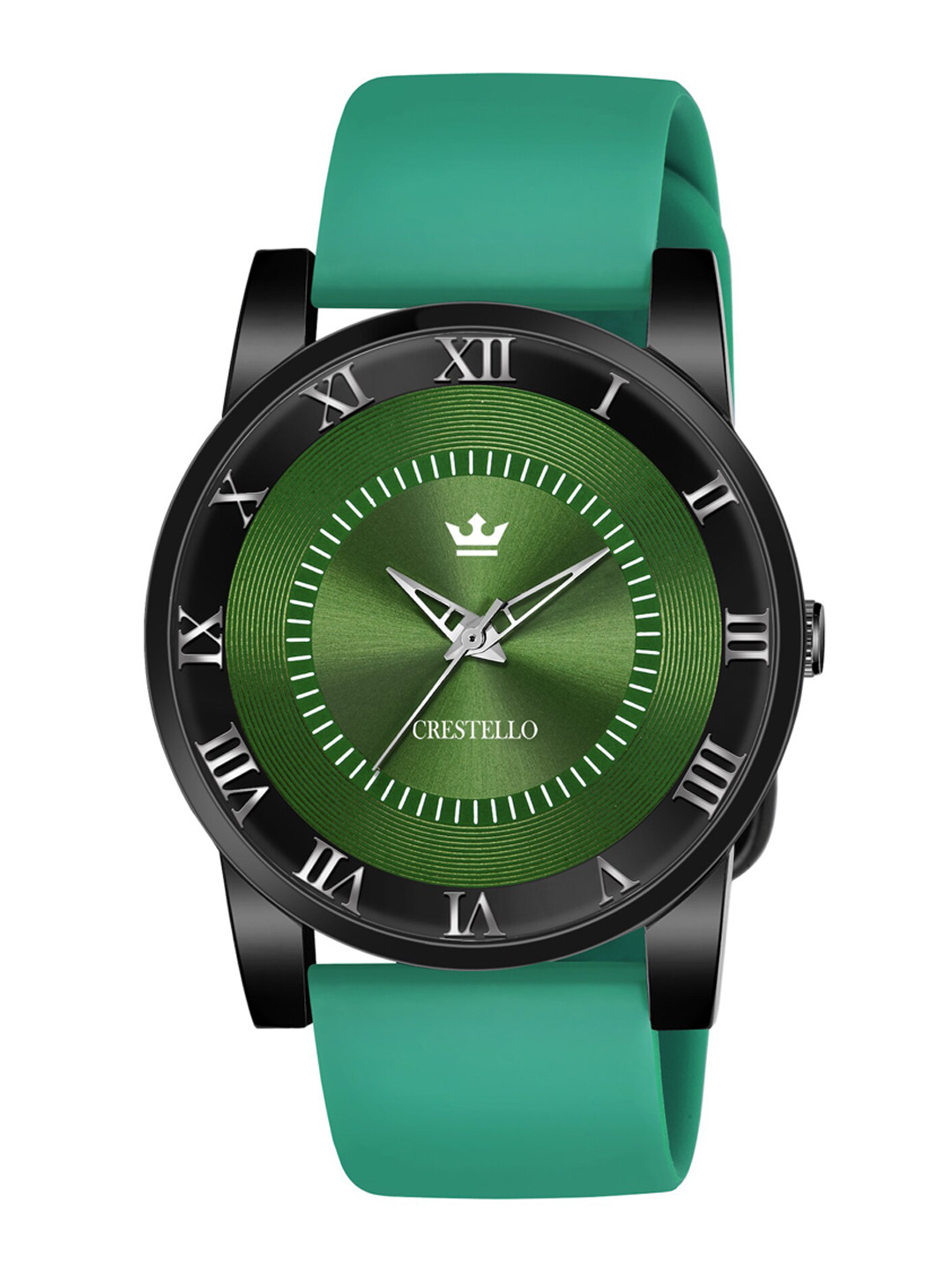

CRESTELLO Men Green Brass Dial & Green Straps Analogue Watch CR-BK012SLC-GRN