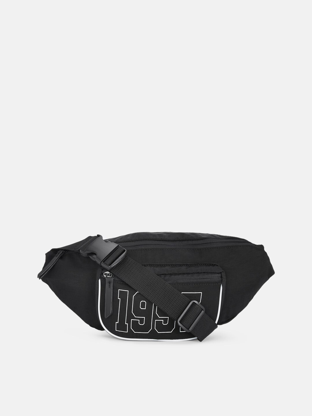

Ajile by Pantaloons Men Black Structured Waist Pouch