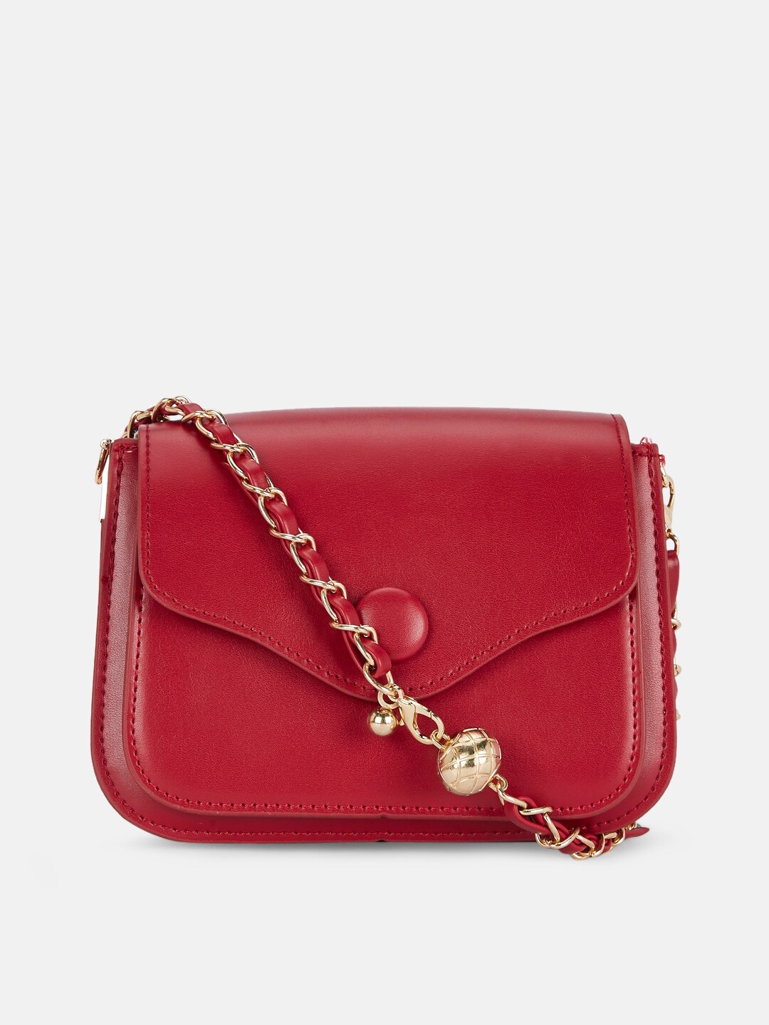 

Forever Glam by Pantaloons Women Red Bowling Sling Bag