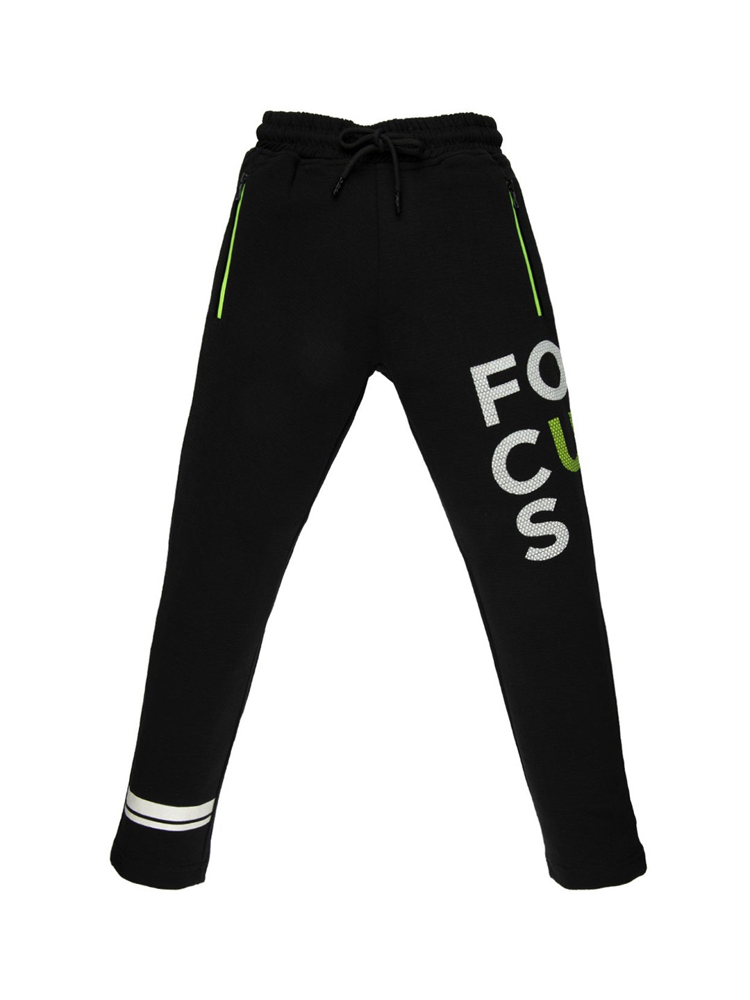 

Status Quo Boys Black Solid Cotton Track Pants