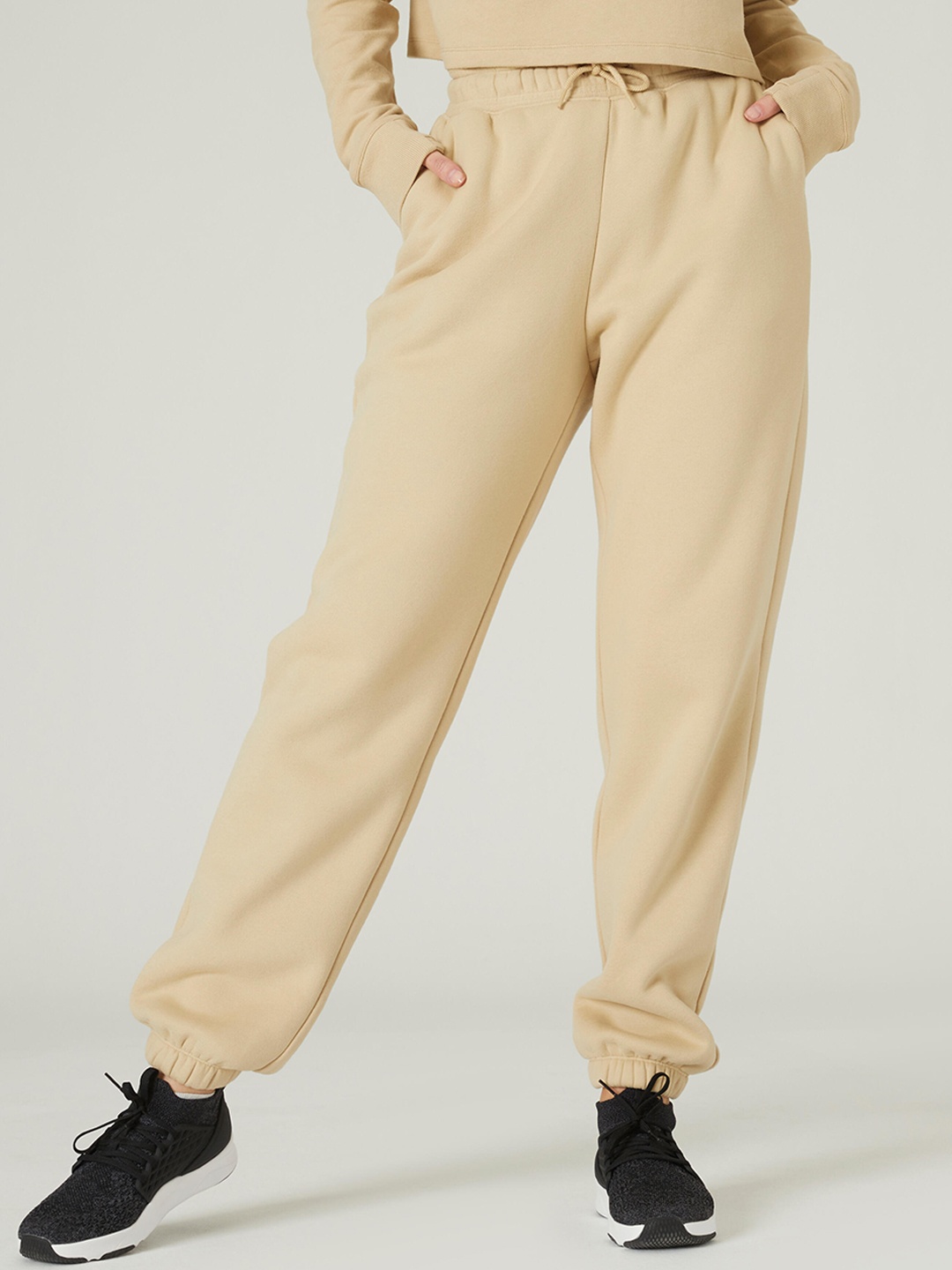 

NYAMBA By Decathlon Women Joggers Trousers, Beige