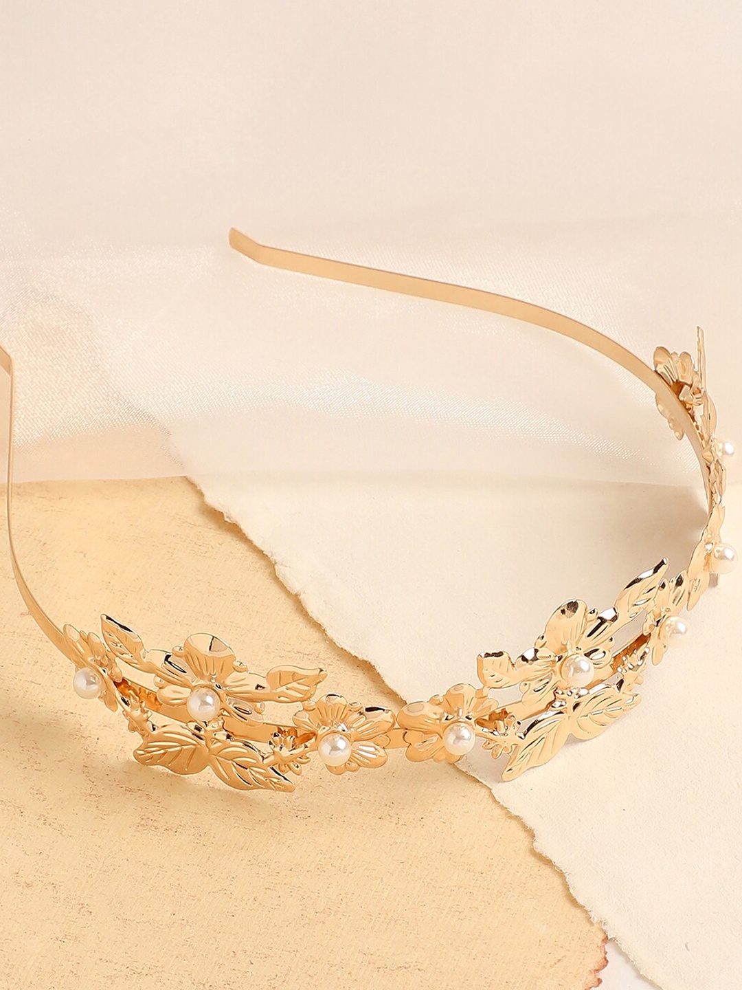 

SOHI Women Gold-Toned Hairband