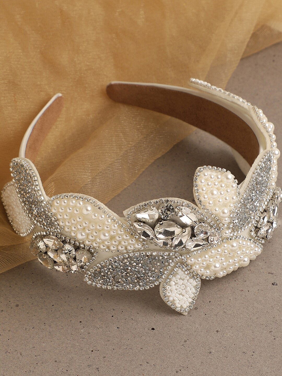 

SOHI Women Designer Hairband, White
