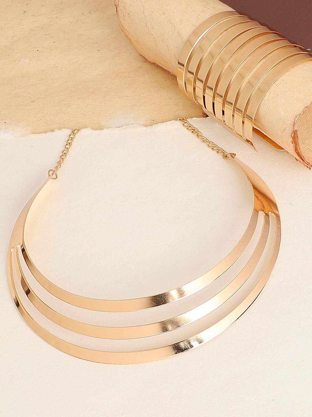 

SOHI Gold-Plated & Toned Jewellery Set