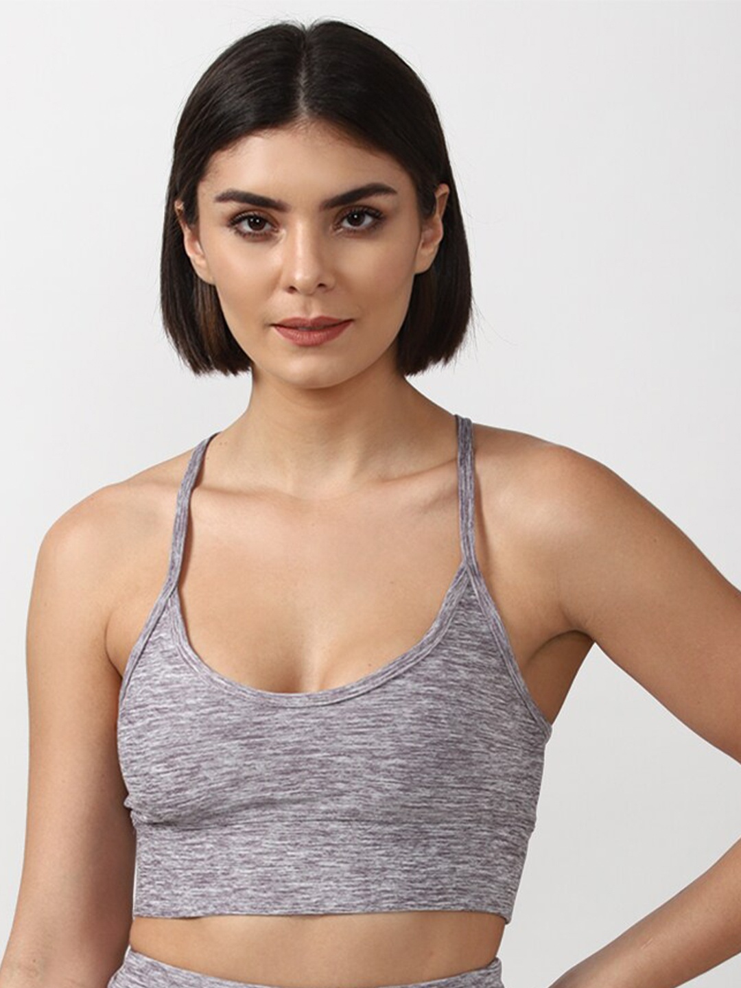 

FOREVER 21 Purple Abstract Bra