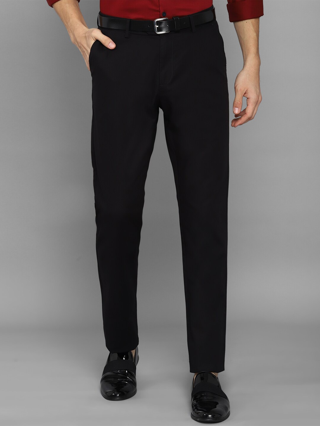 

Allen Solly Men Black Formal Trousers