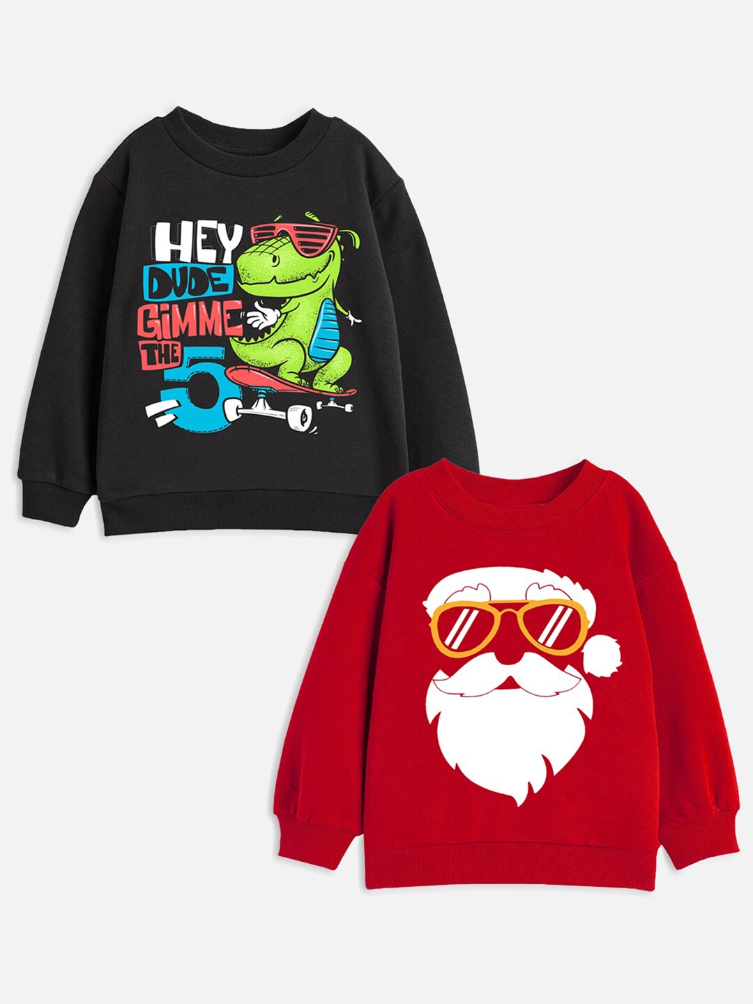 

Trampoline Boys Red Printed Sweatshirt